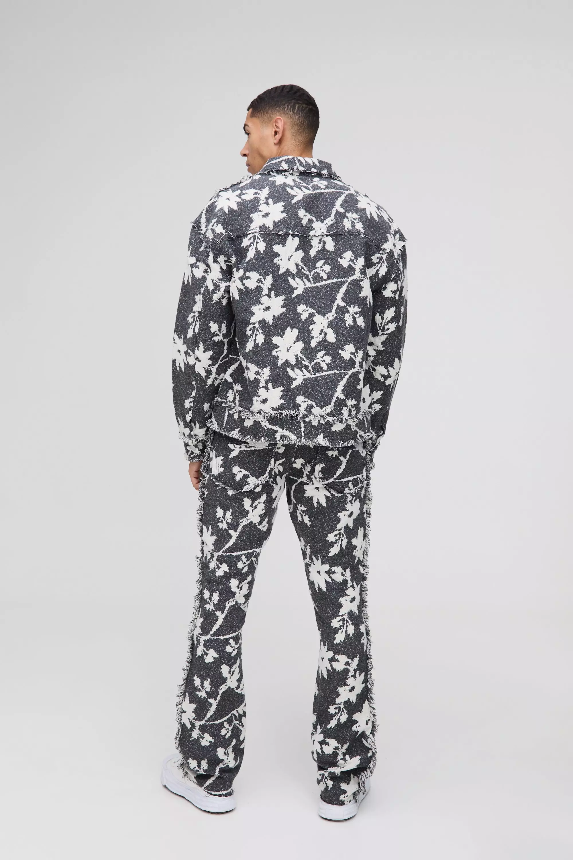 Florales Overshirt mit Print, Charcoal alternatives Bild