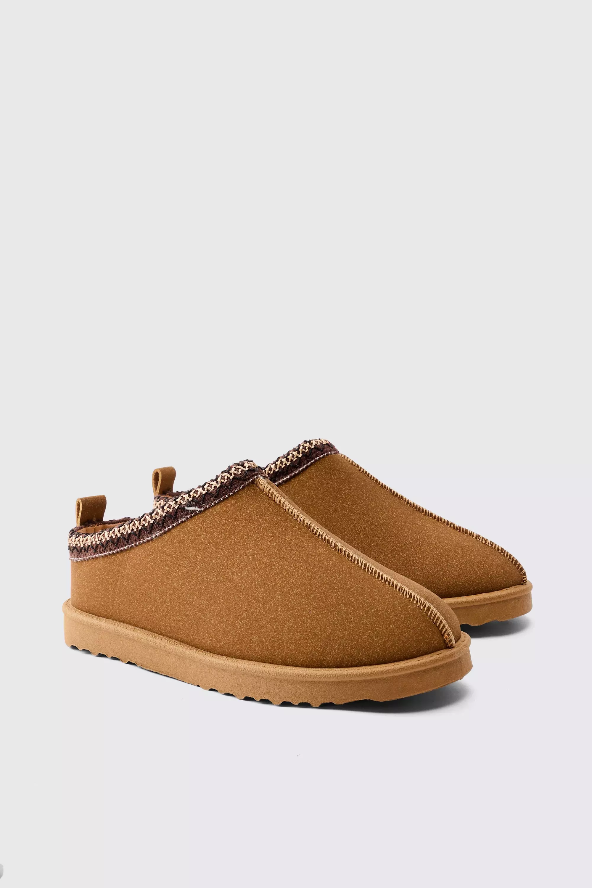 Slip on Cosy Mules Tan