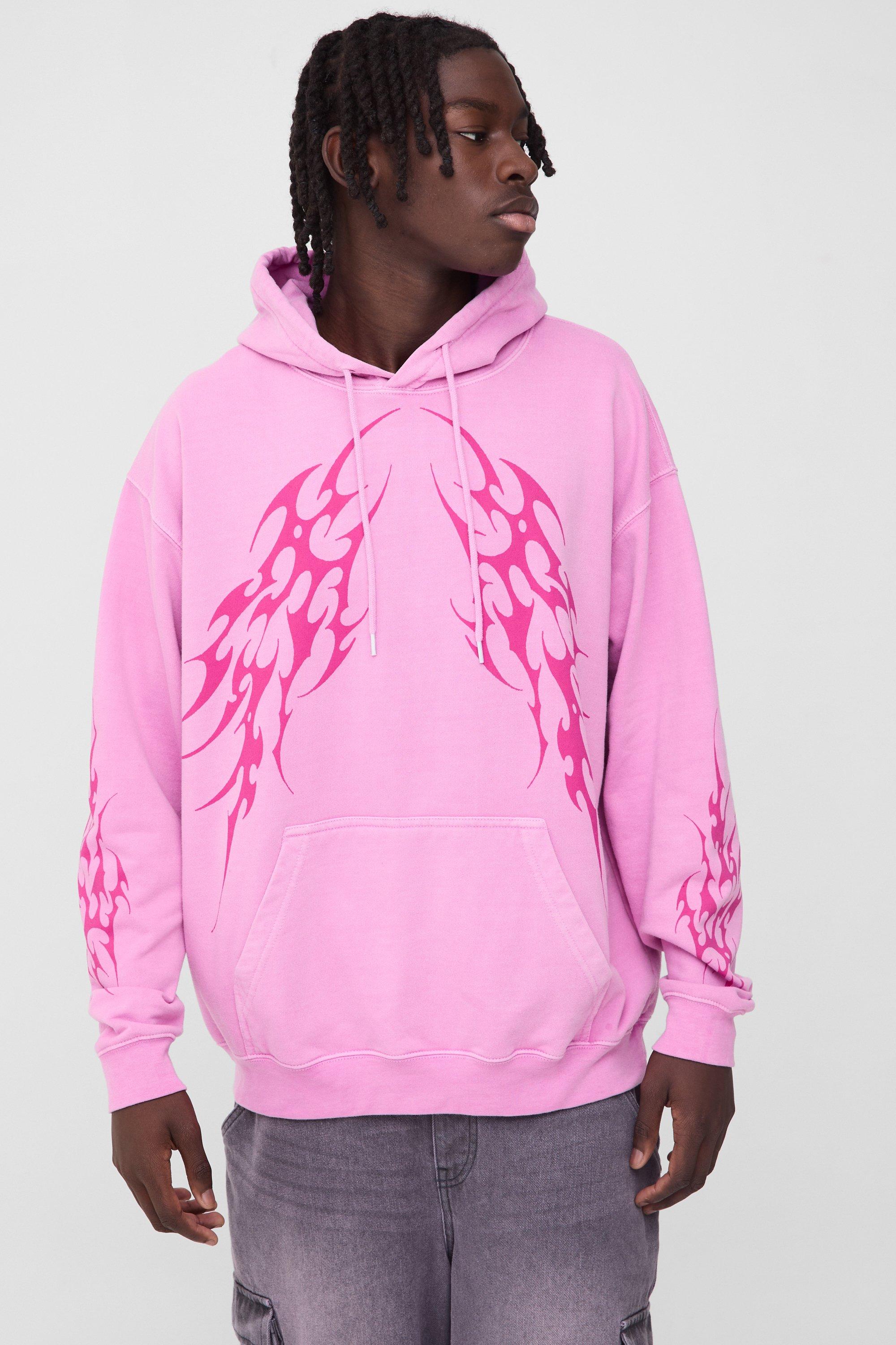 Pink hoodies for guys sale