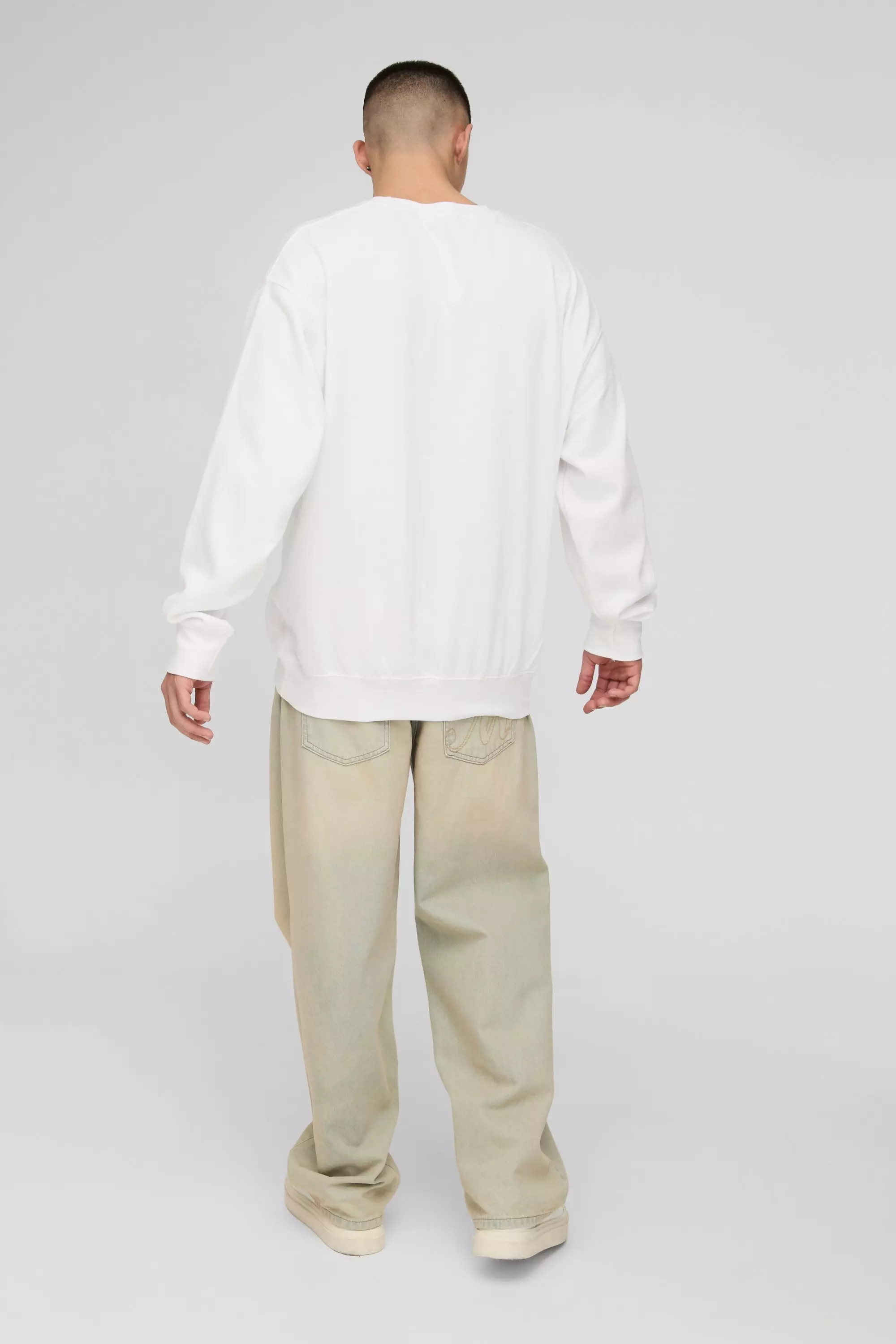 Sweat oversize imprimé squelette - Ofcl, White autre image
