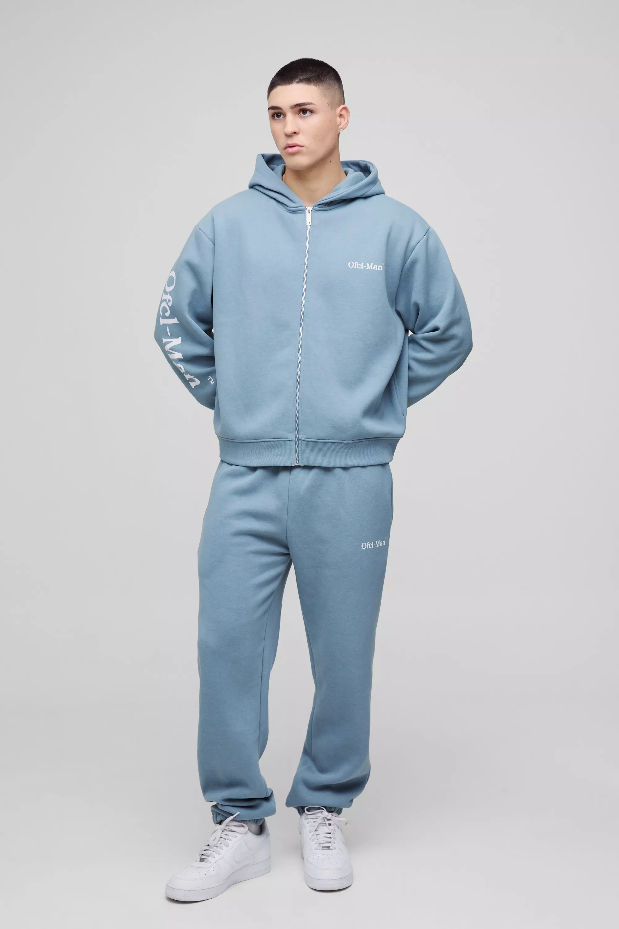 Survêtement oversize zippé - Ofcl, Blue autre image