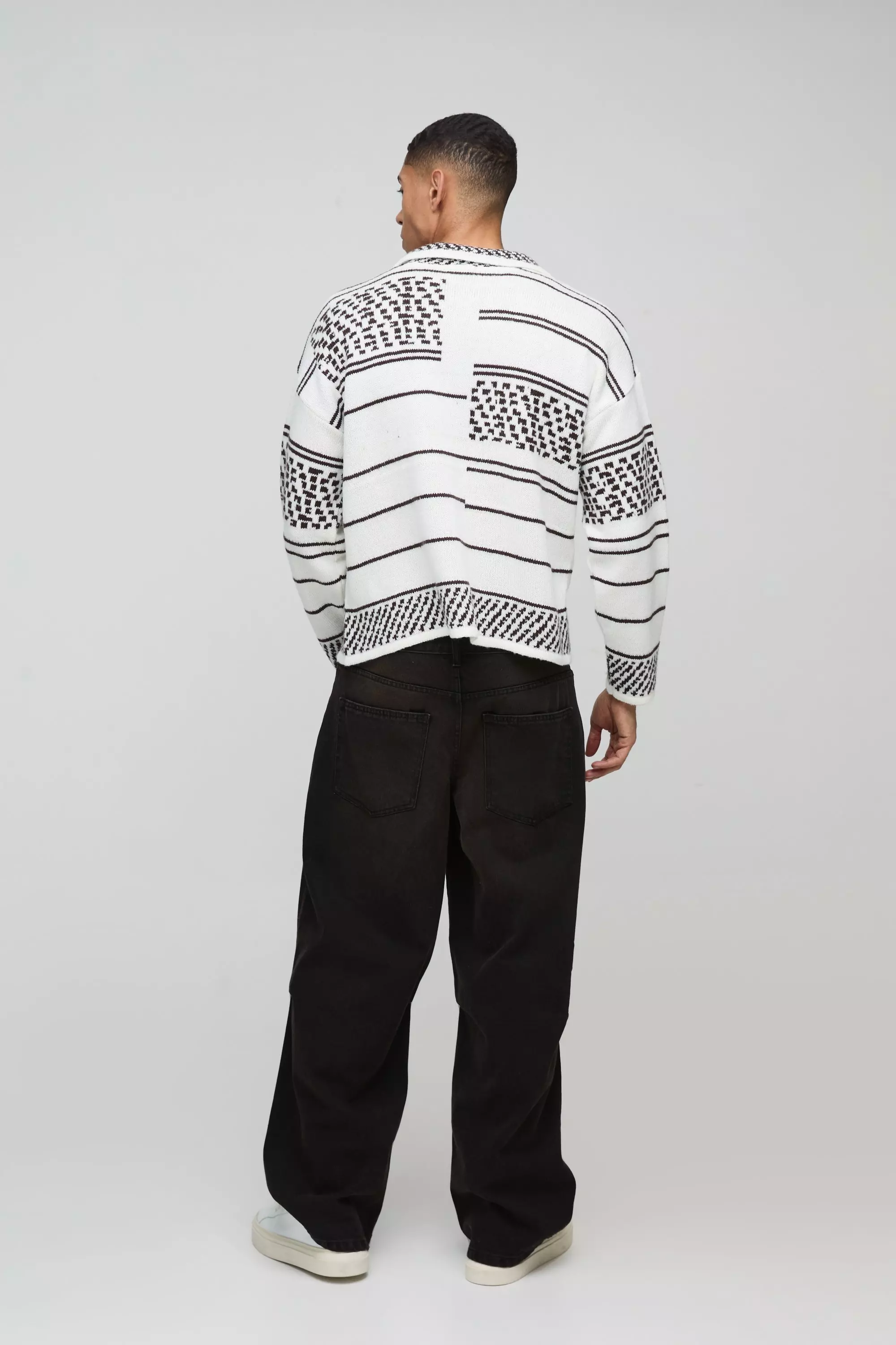 Pull oversize en maille brossée, White autre image