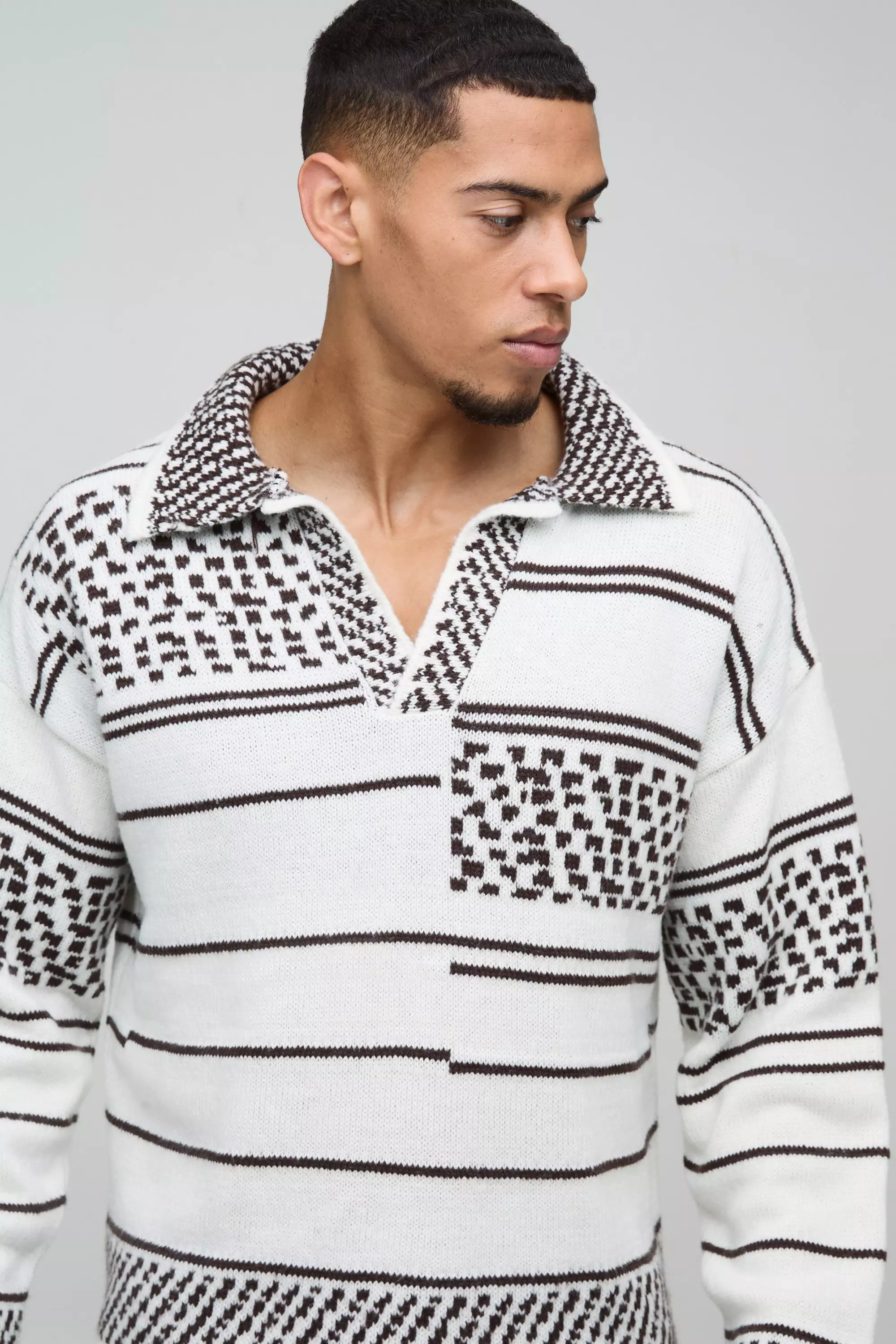 Pull oversize en maille brossée, White autre image