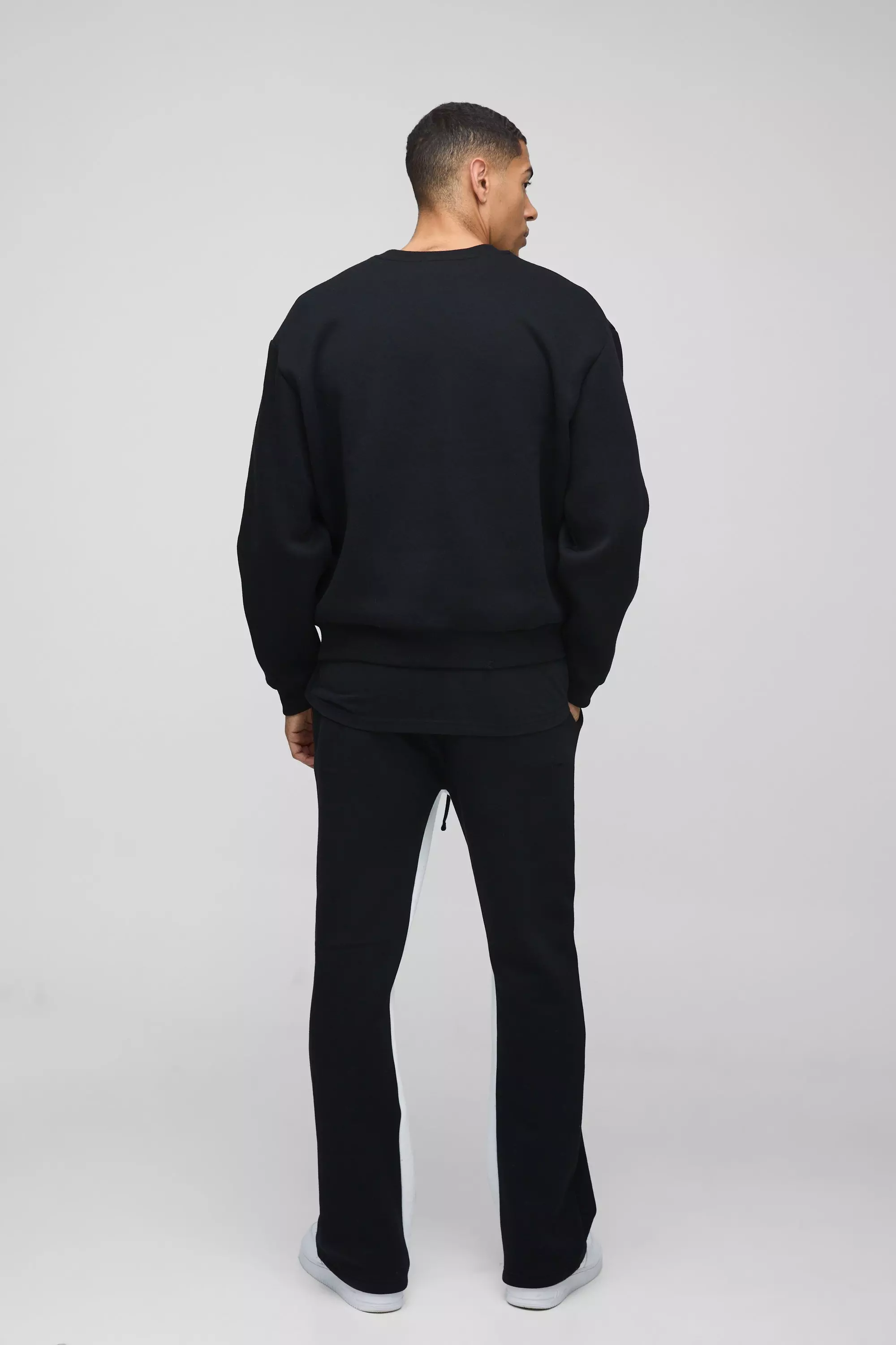 Kastiges Oversize Sweatshirt mit Sternen-Print, Black alternatives Bild