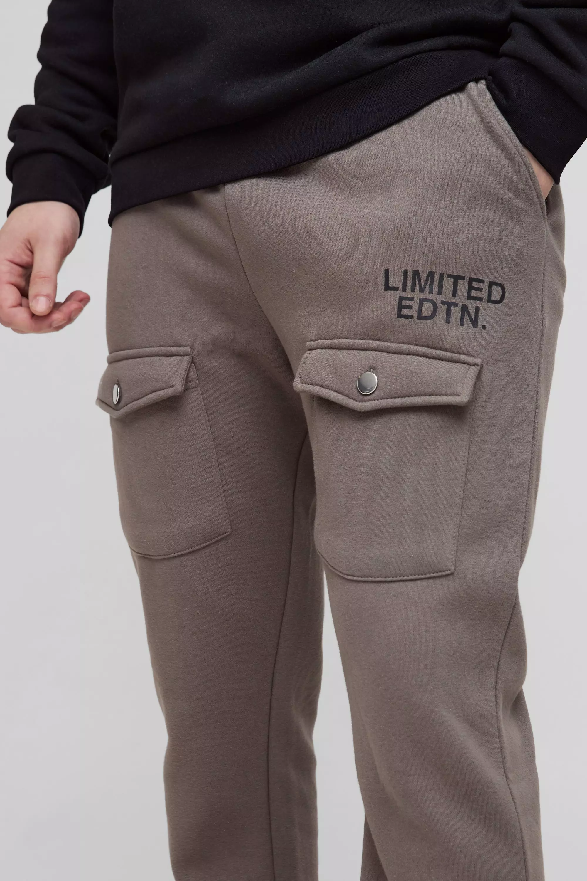 Tall Limited Slim-Fit Cargo-Jogginghose, Charcoal alternatives Bild