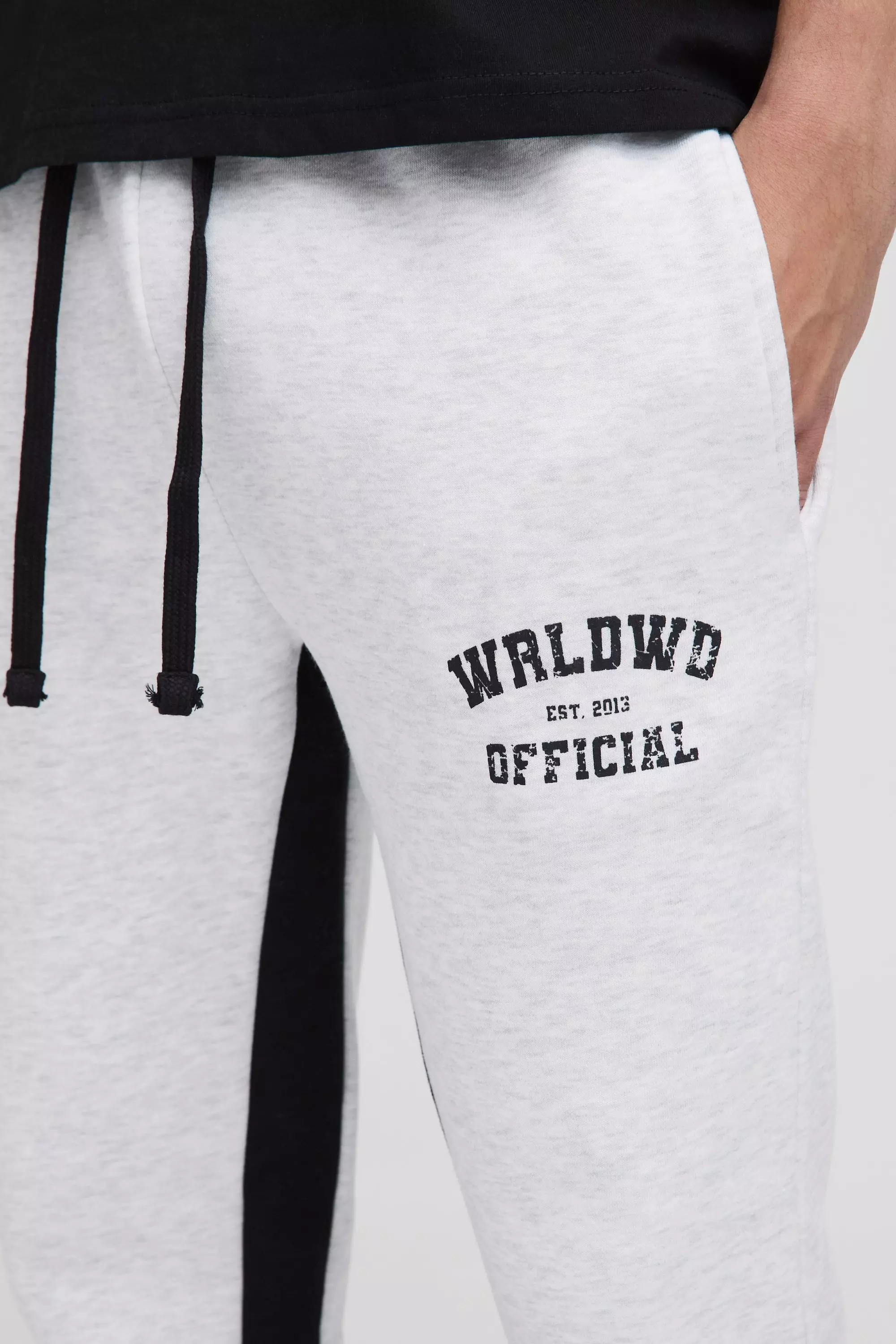 Ash grey Slim Official Gusset Joggers alternative image