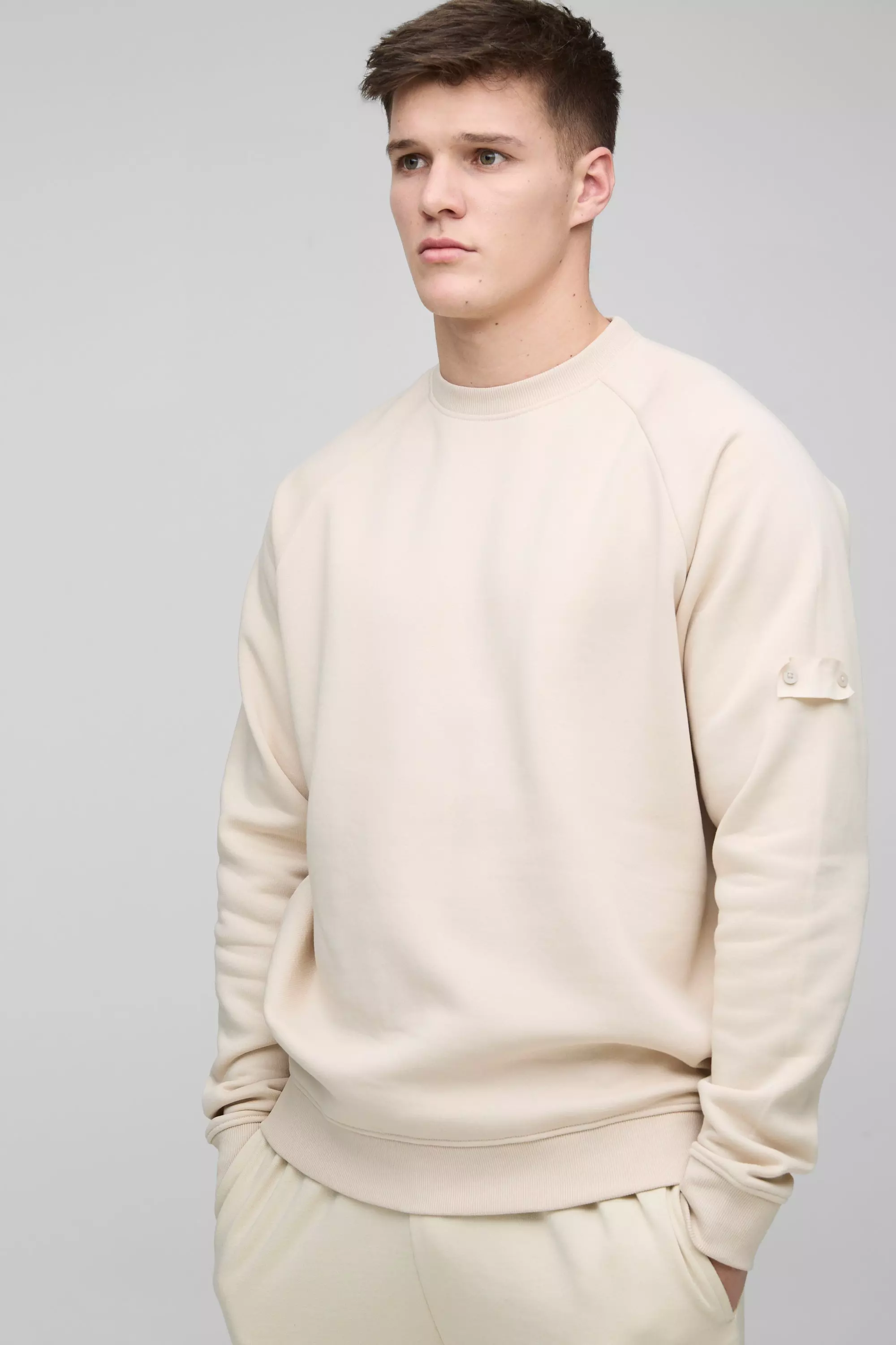 Tall - Sweat oversize à manches raglan, Stone autre image