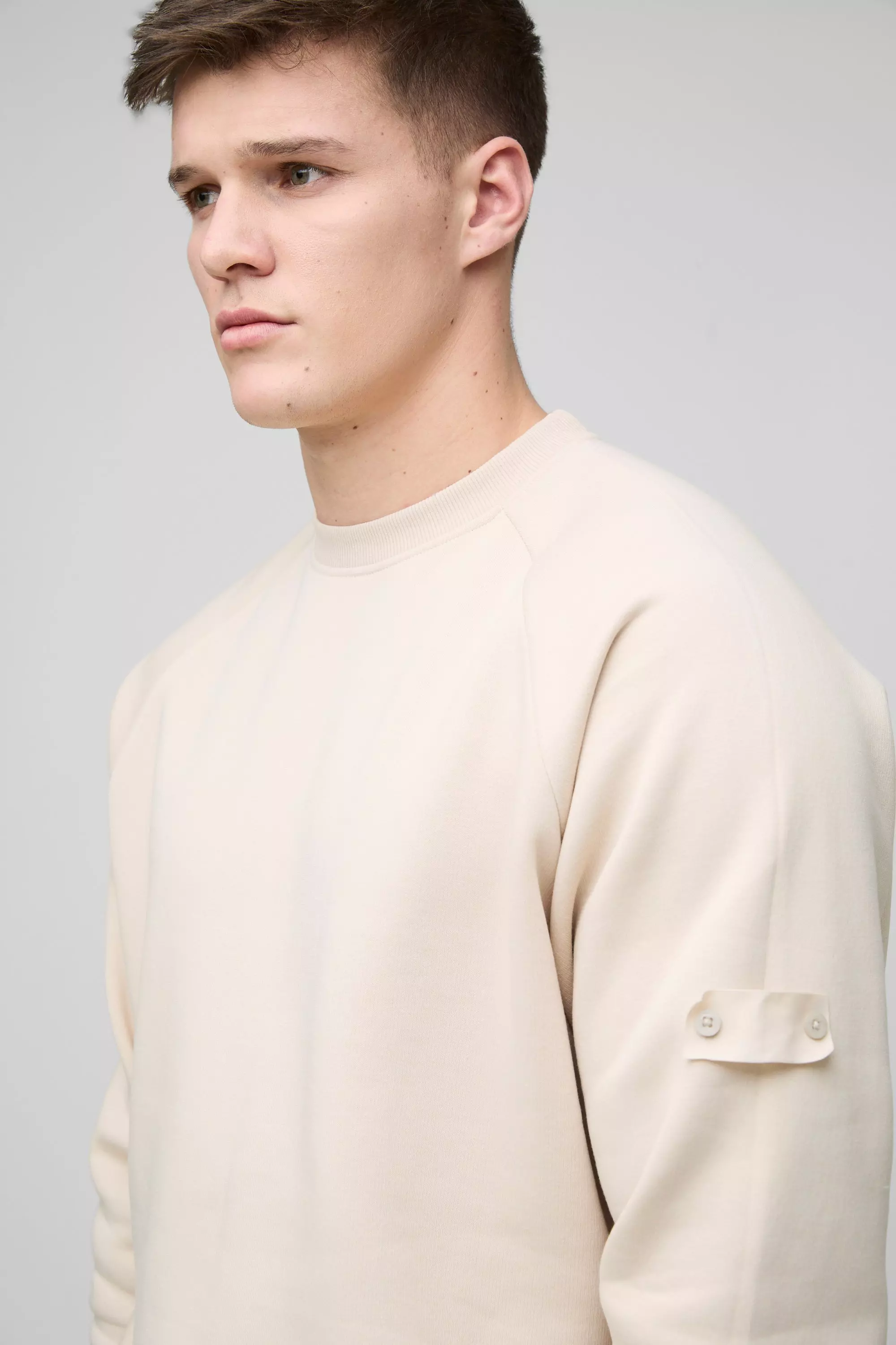 Tall - Sweat oversize à manches raglan, Stone autre image