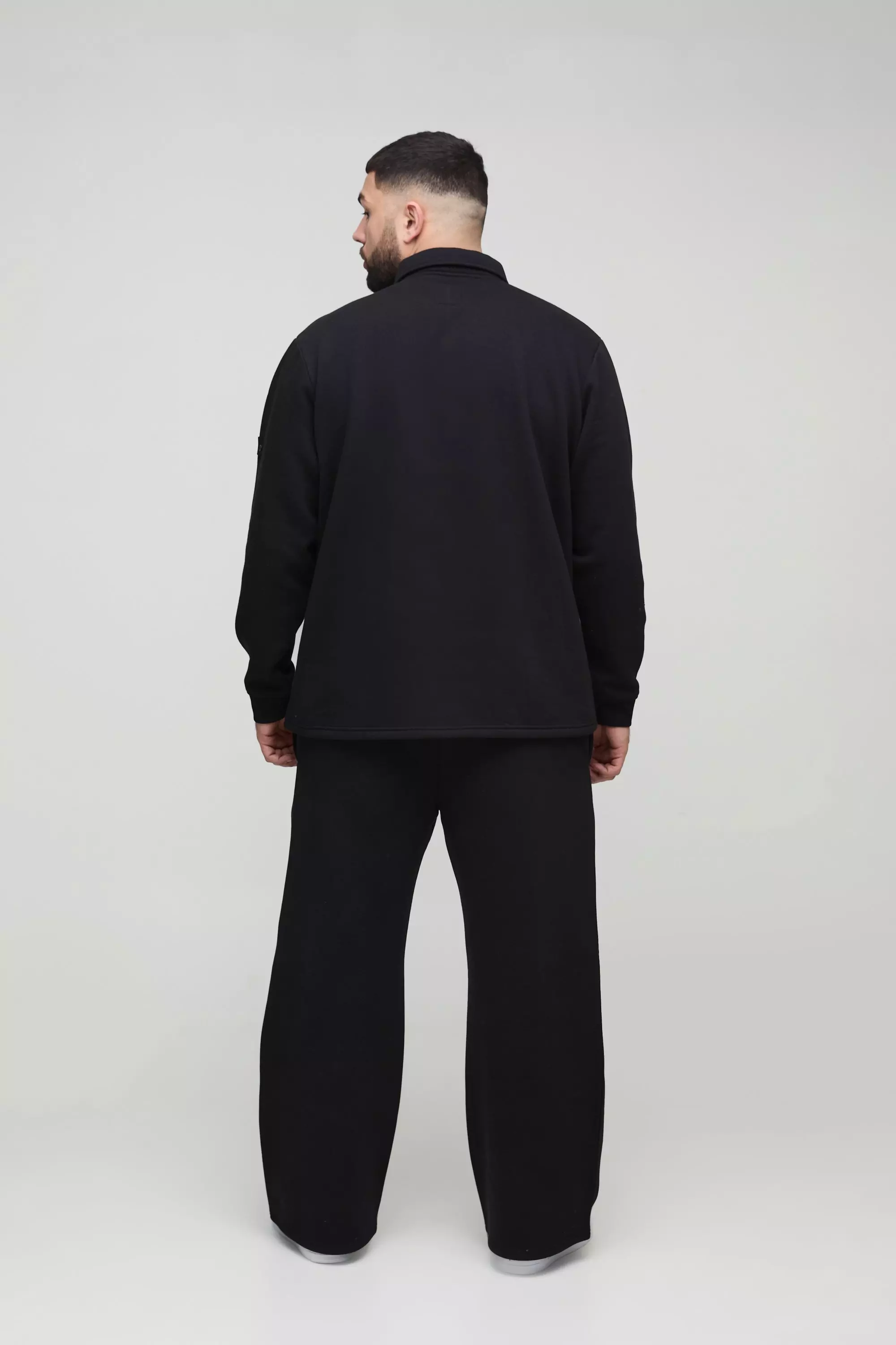 Plus Rugby-Poloshirt mit Etikett, Black alternatives Bild