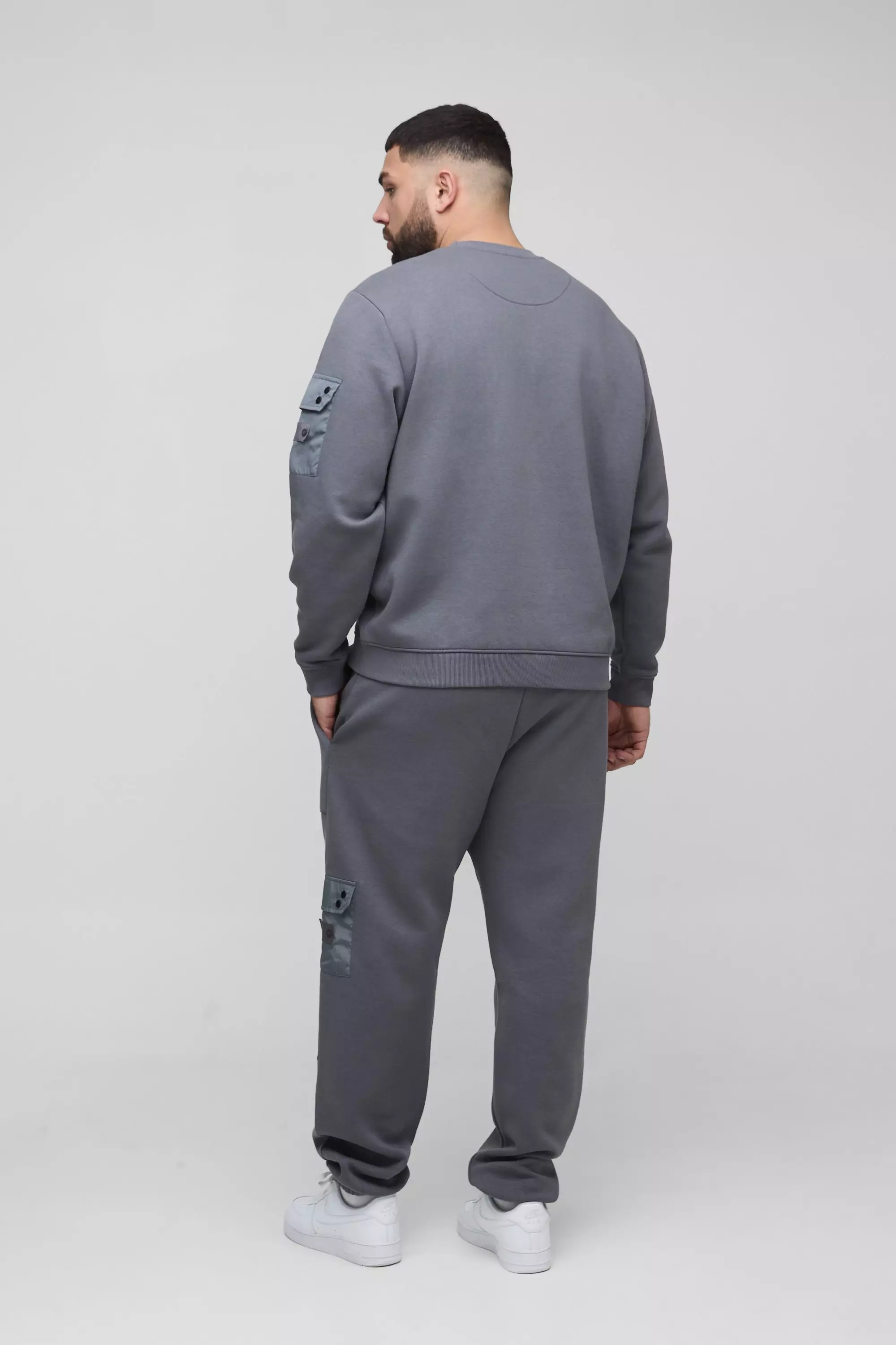 Grey Plus Utility Pocket Jersey Jogger alternative image