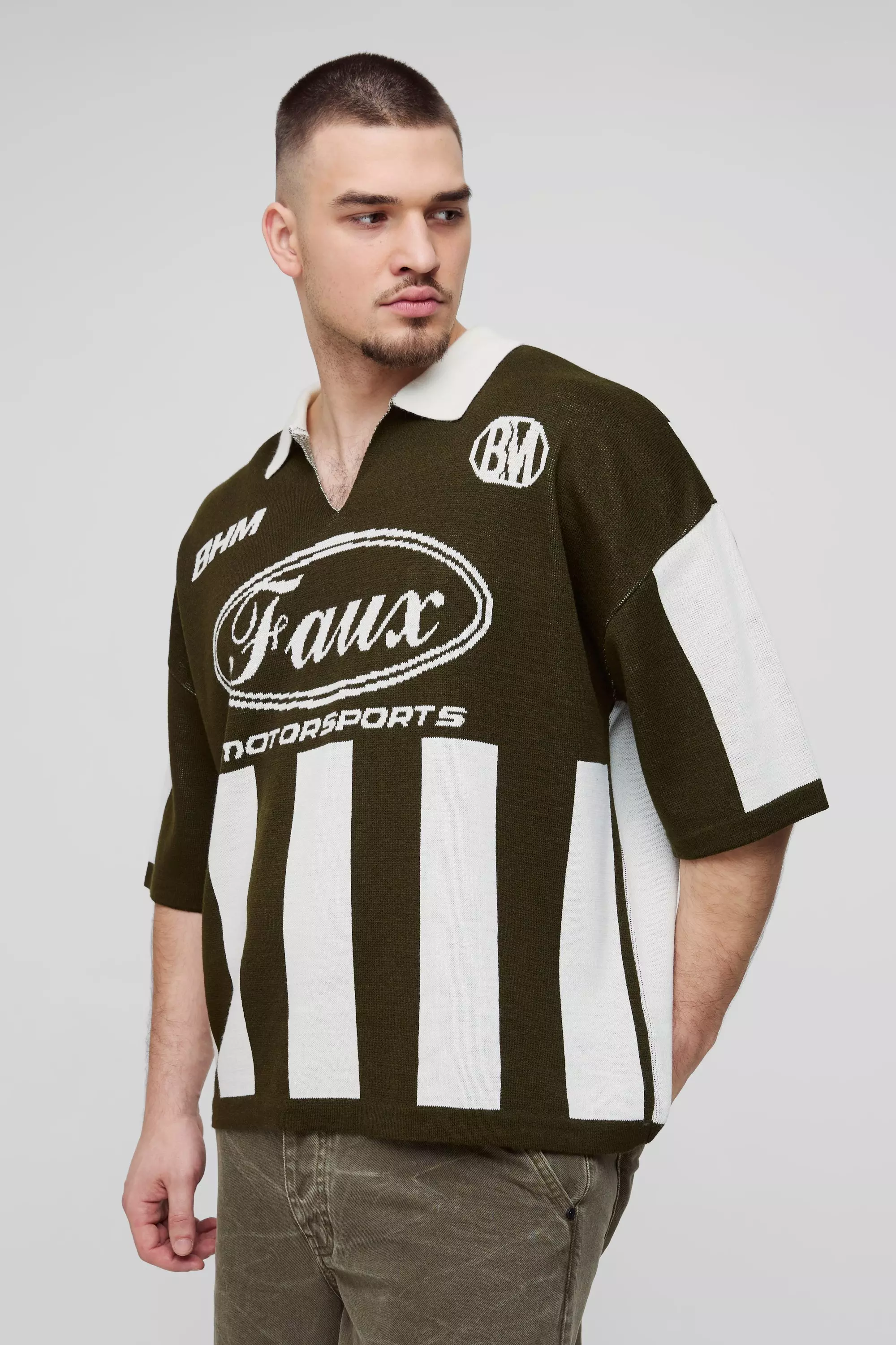 Tall - Polo oversize en maille, Green autre image