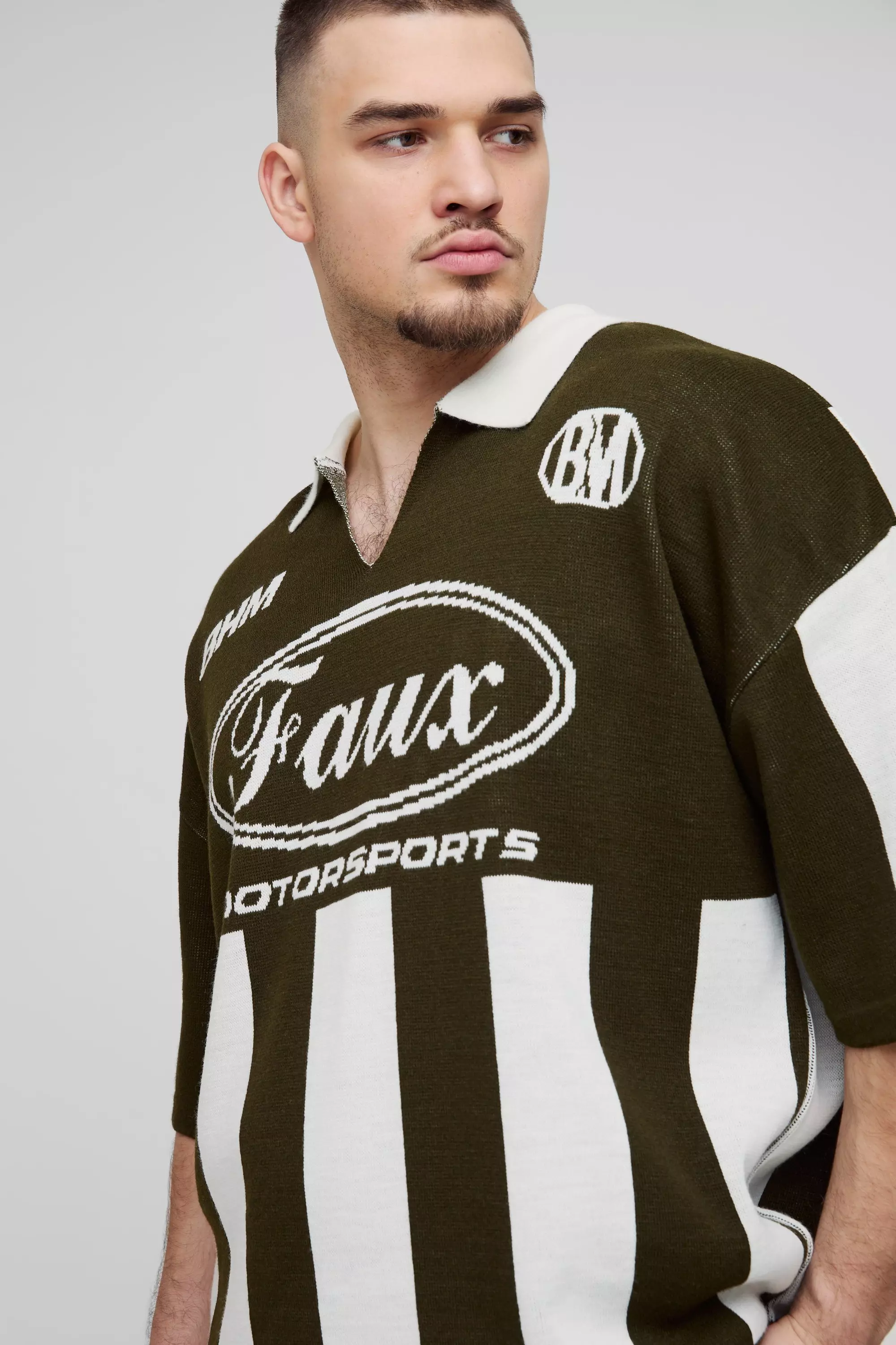 Tall - Polo oversize en maille, Green autre image