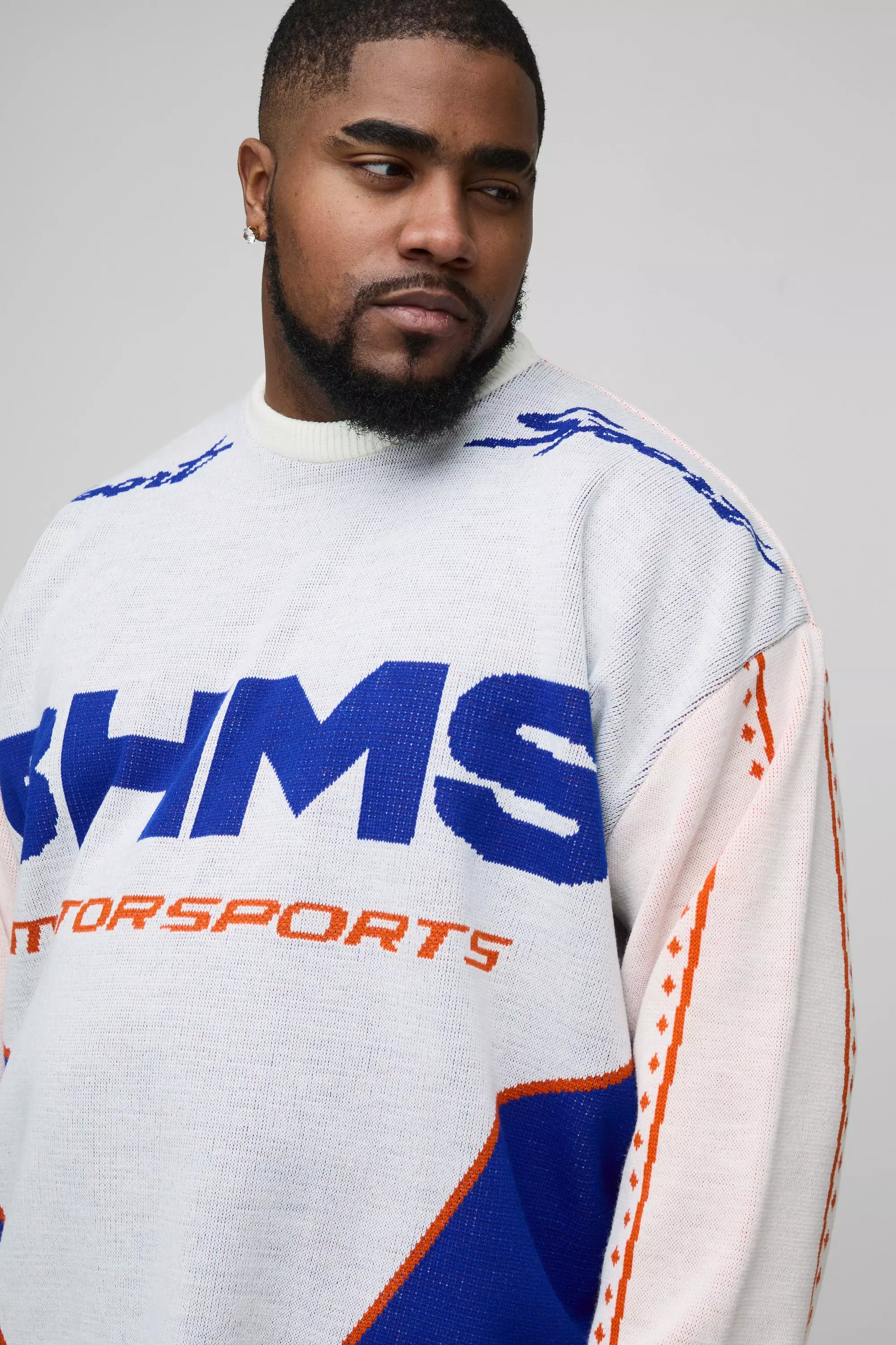 Plus langärmliges Oversize T-Shirt, Cobalt alternatives Bild