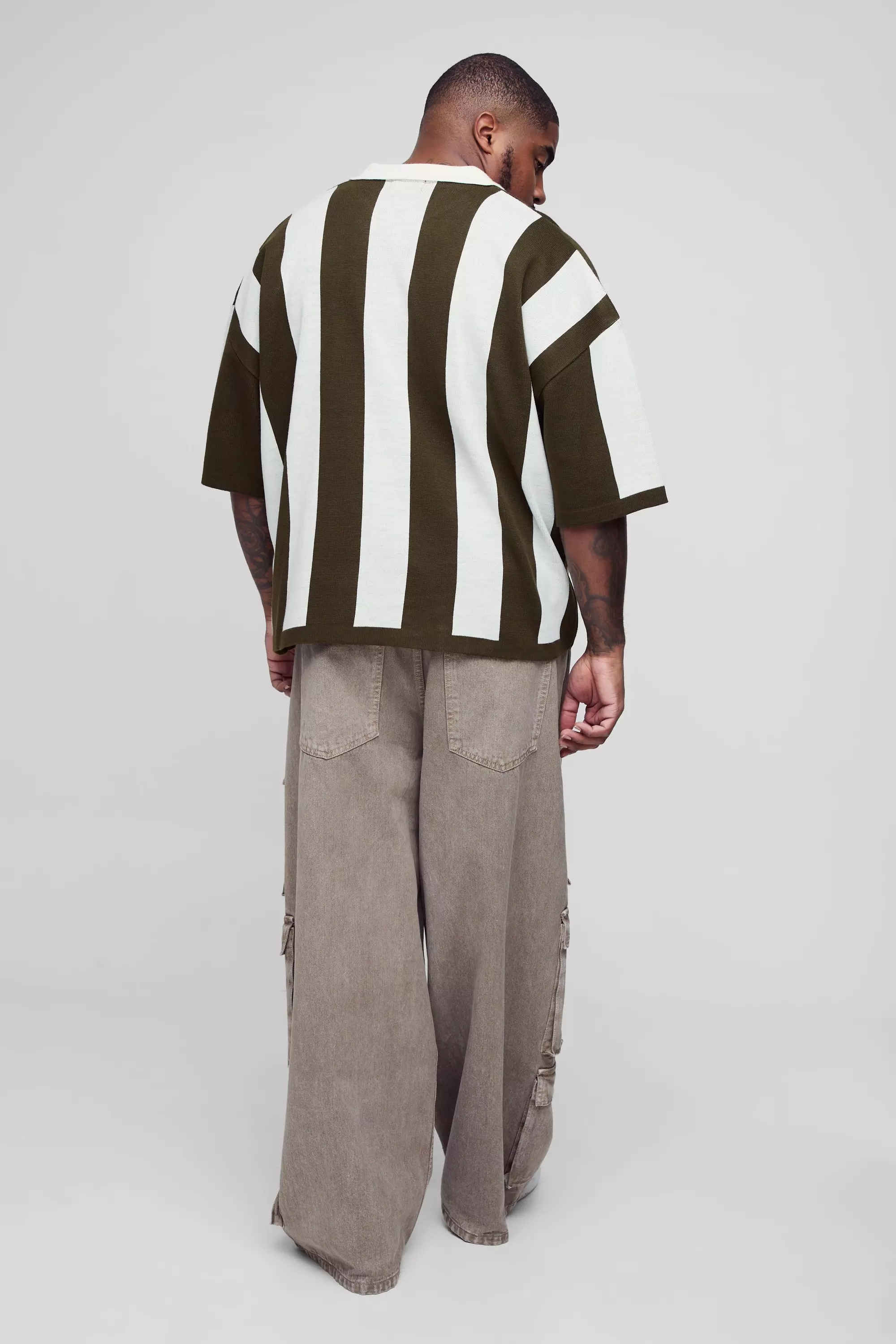 Grande taille - Polo oversize en maille, Green autre image