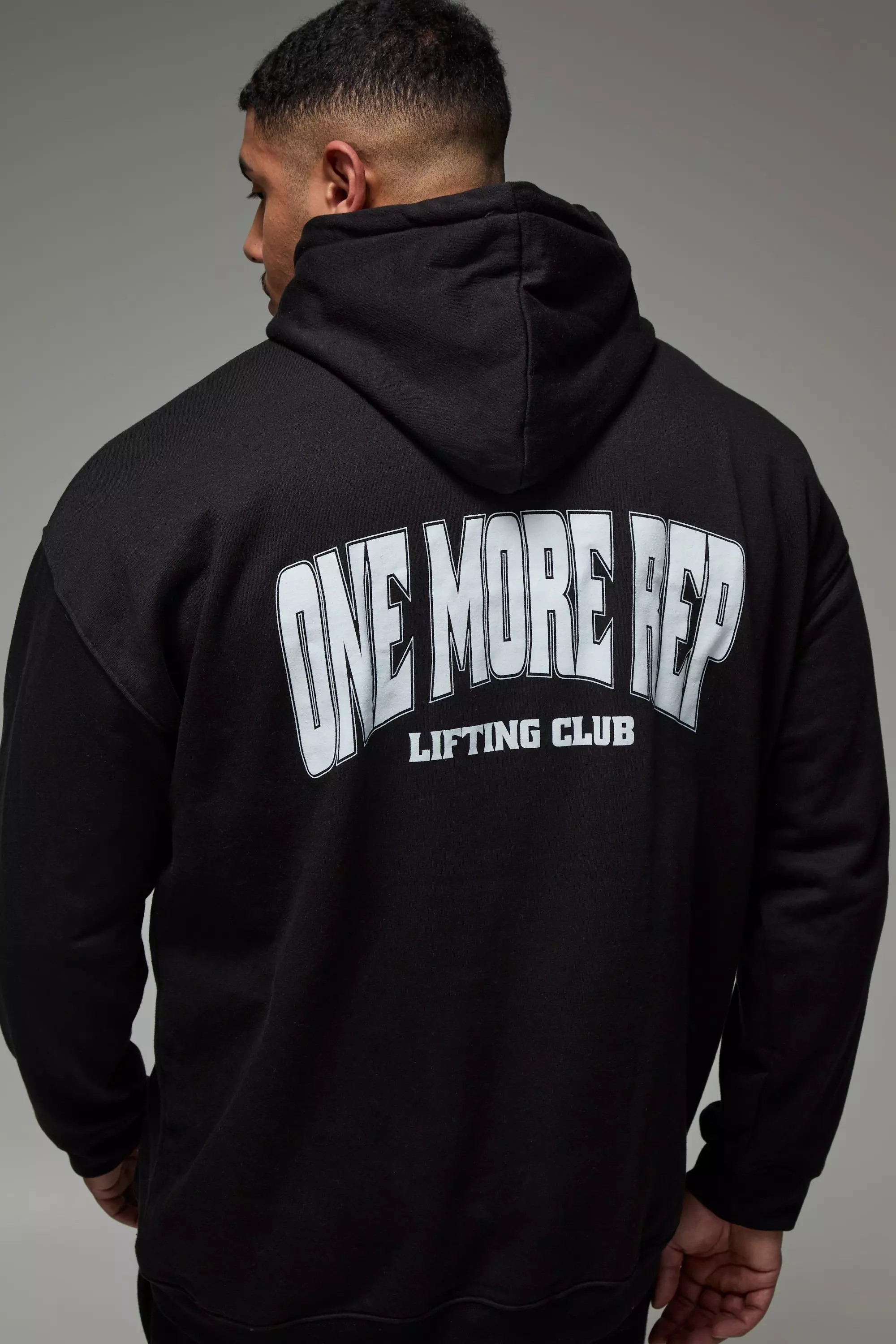 Black Man Active One More Rep Oversized Hoodie alternative image