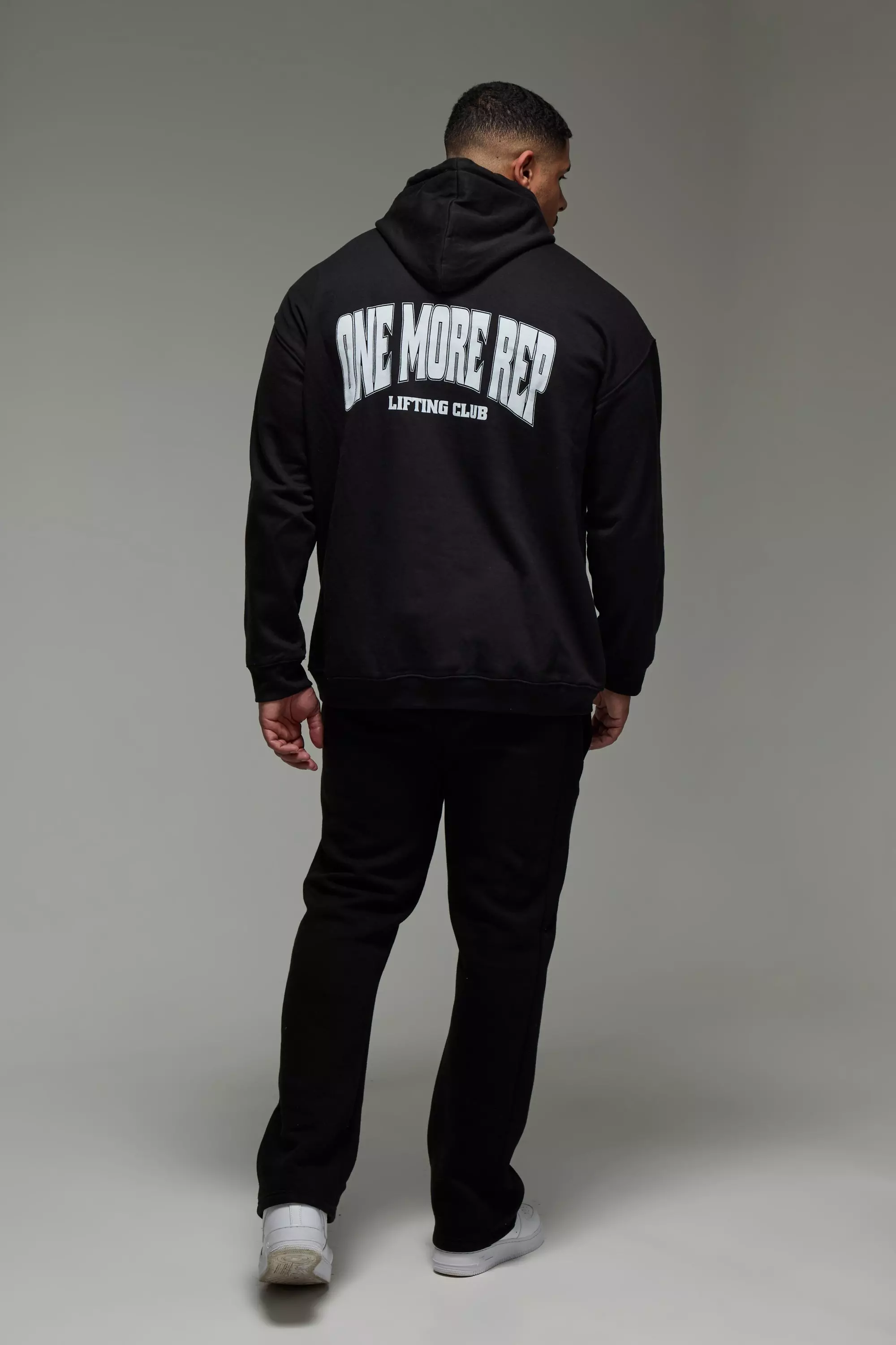 Black Man Active One More Rep Oversized Hoodie alternative image