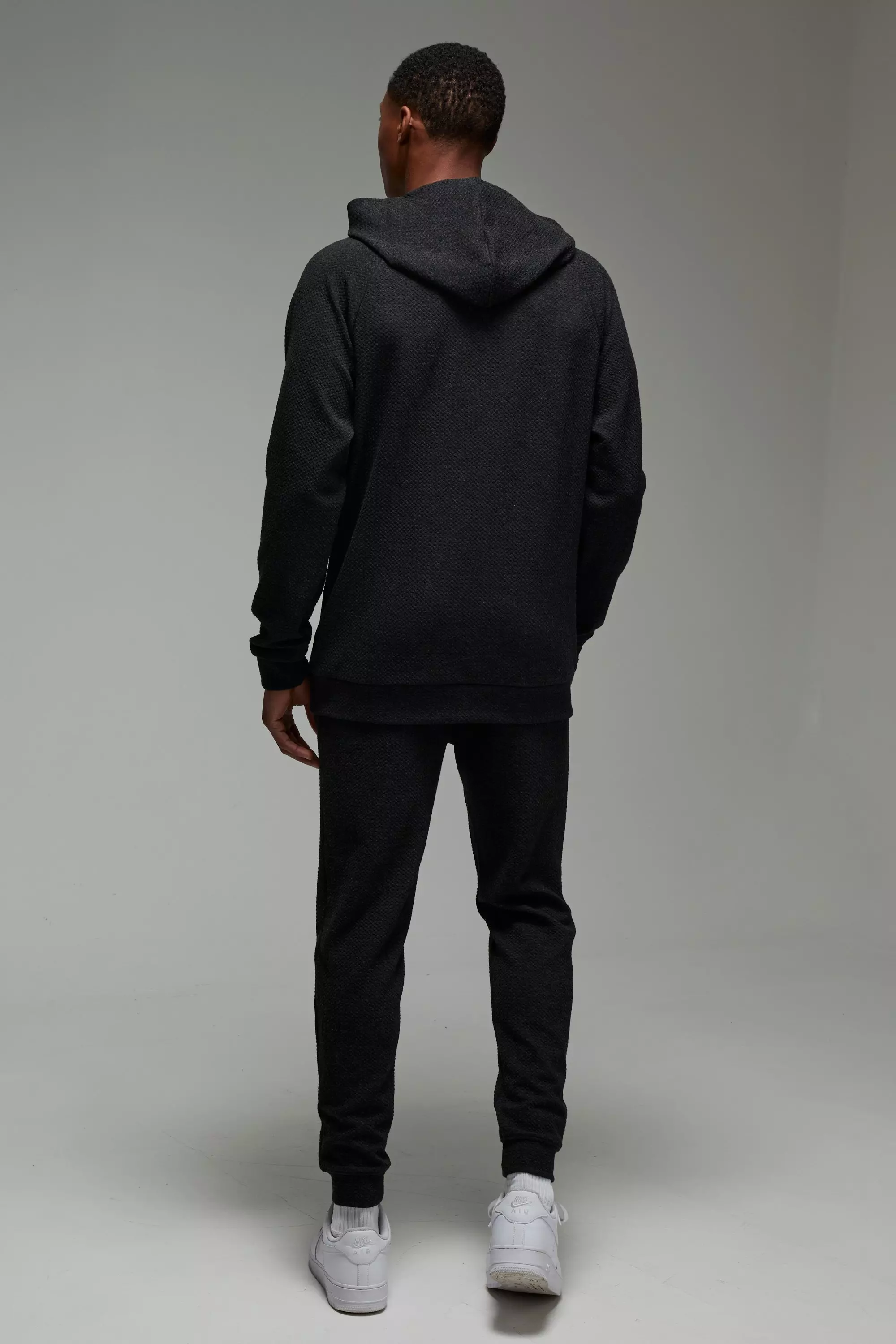 Charcoal Man Sport Textured Double Knit Jogger alternative image