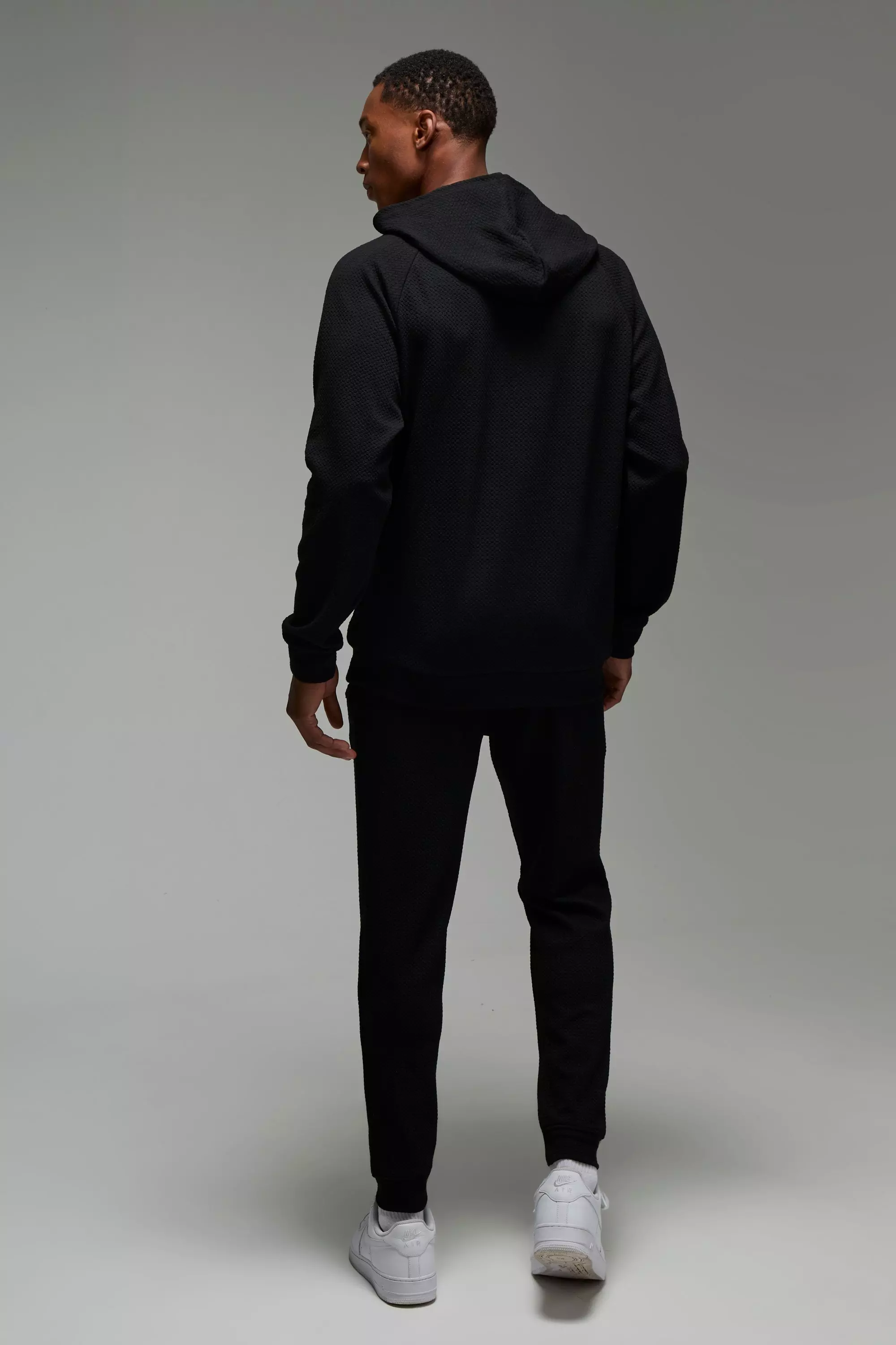 Black Man Sport Textured Double Knit Jogger alternative image