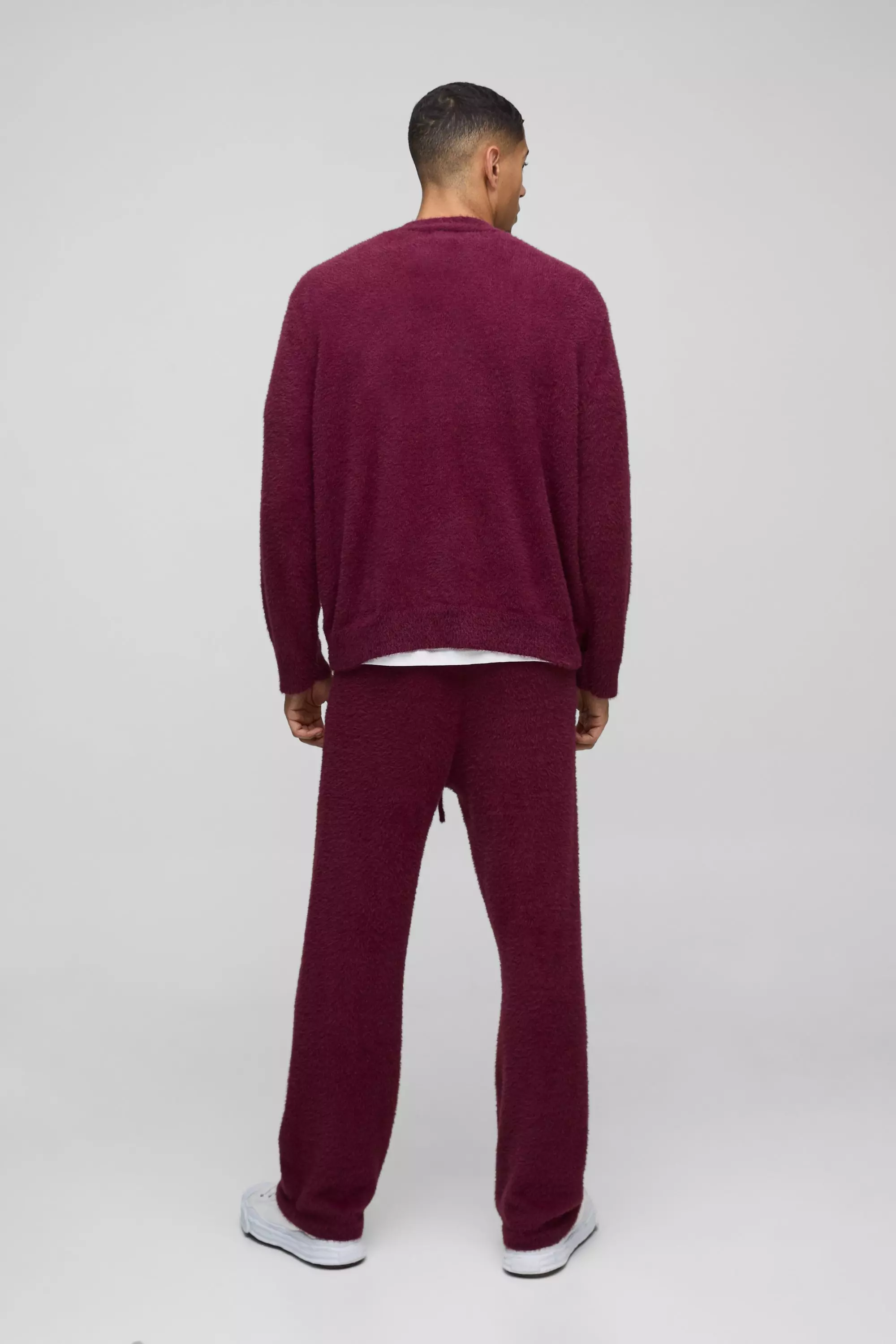 Lockere flauschige Jogginghose, Burgundy alternatives Bild