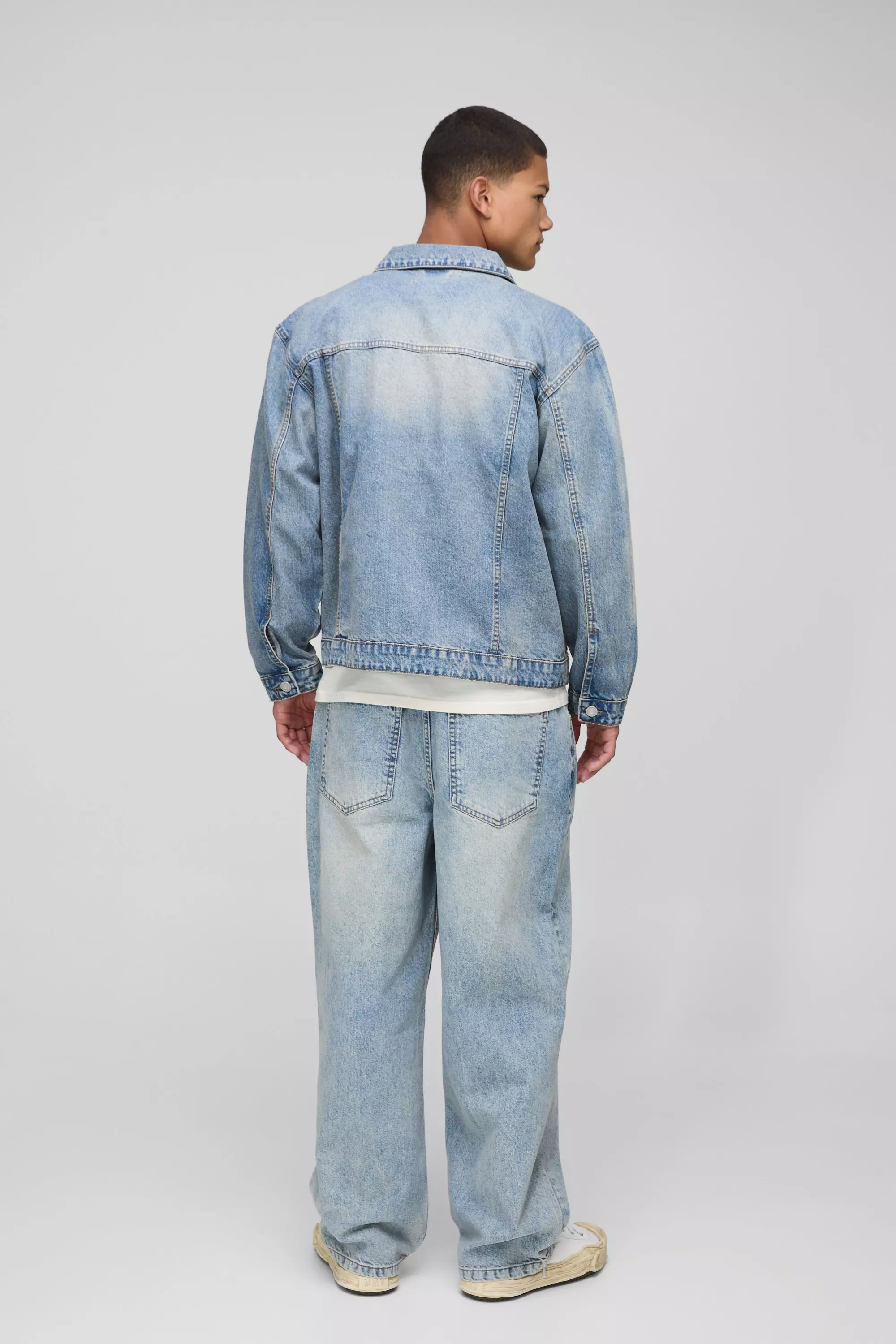 Regular Stonewash Jeansjacke, Light blue alternatives Bild