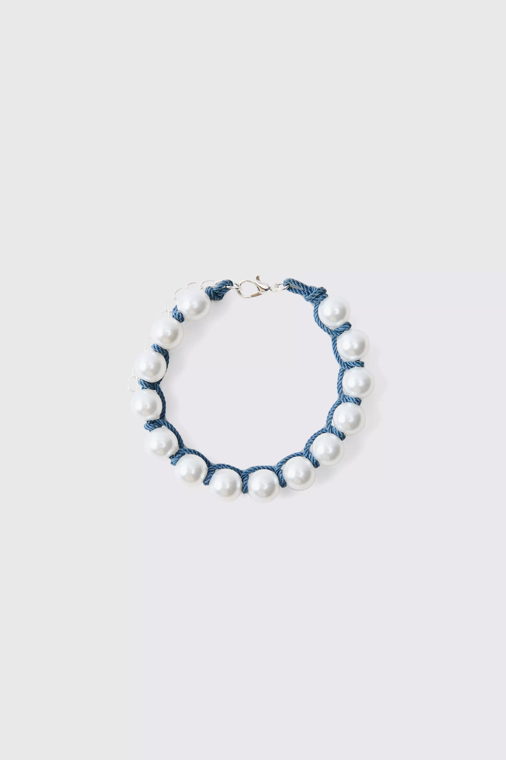 Pearl Rope Bracelet Silver