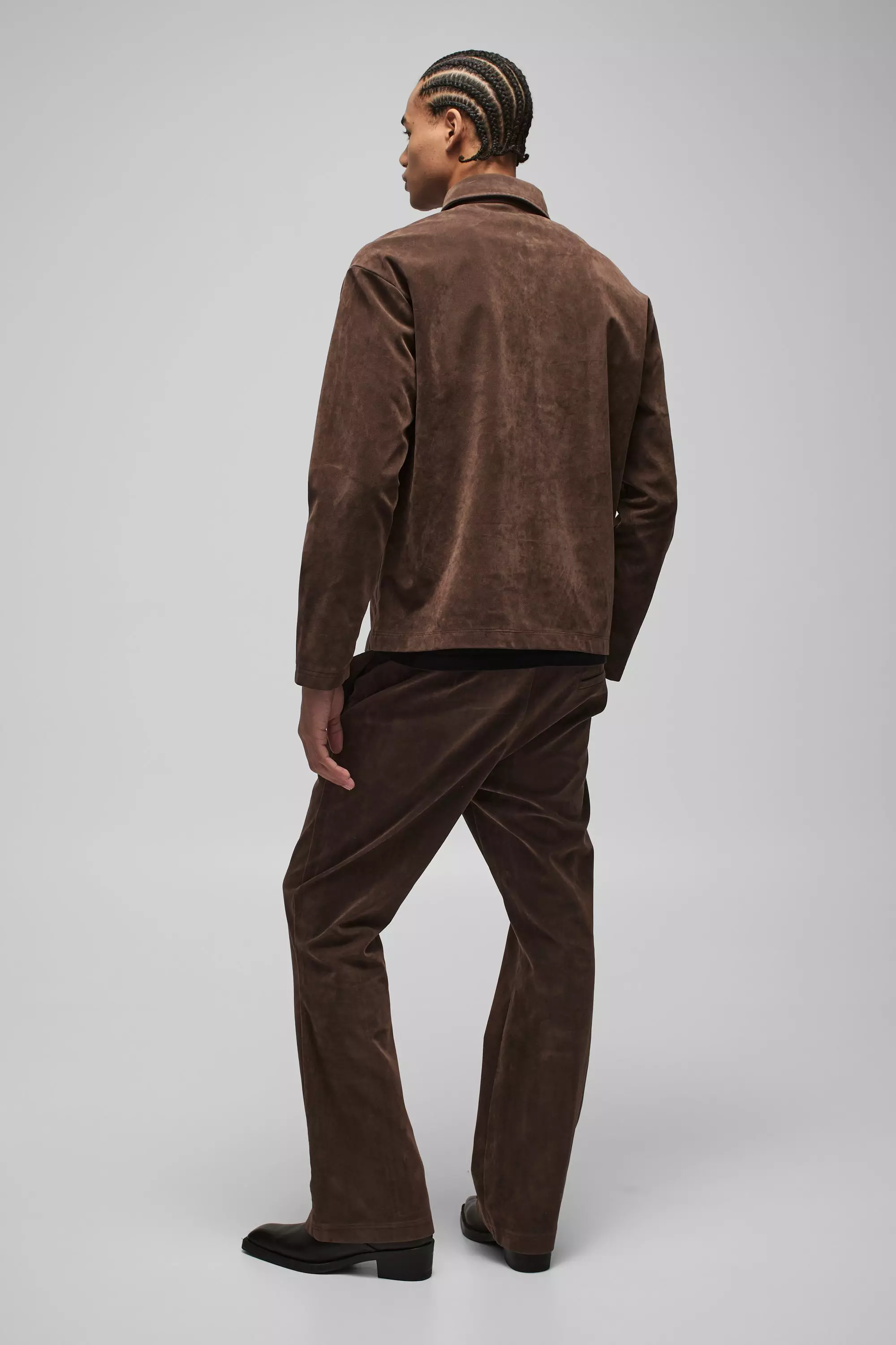 Chemise oversize épaisse en synthétique, Chocolate autre image