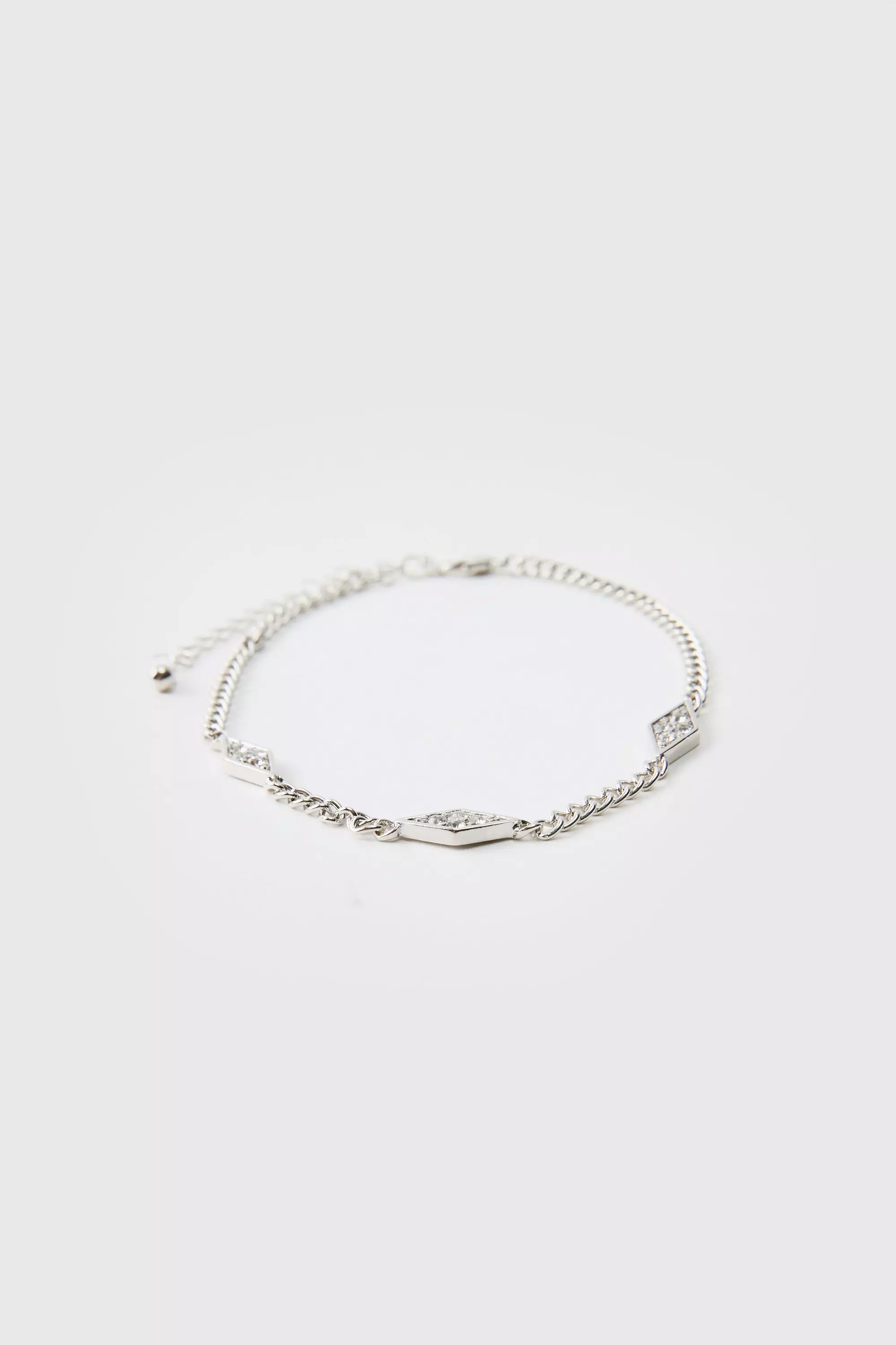 Bracciale Con Ciondoli Color Ghiaccio, Silver immagine alternativa