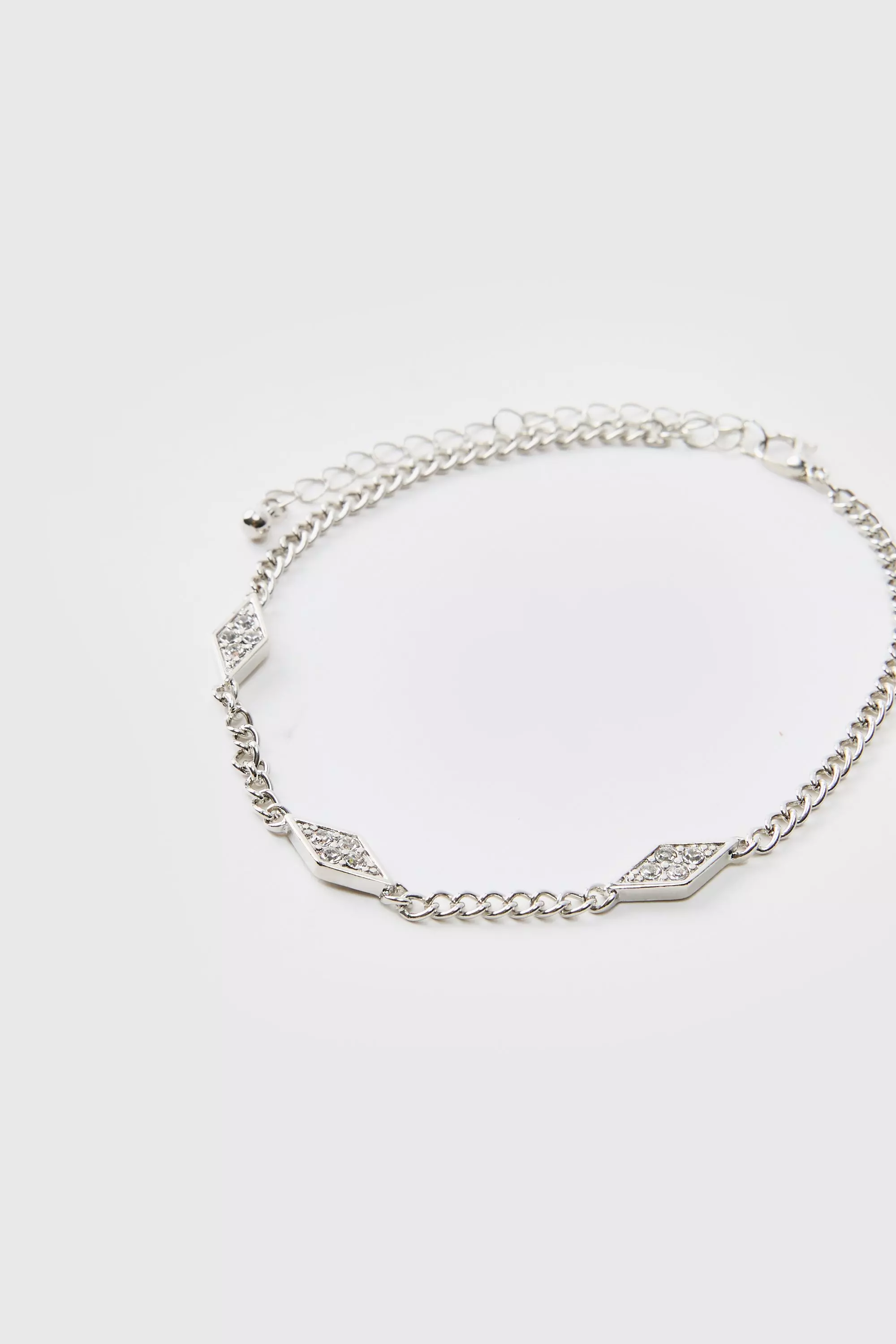Bracciale Con Ciondoli Color Ghiaccio, Silver immagine alternativa