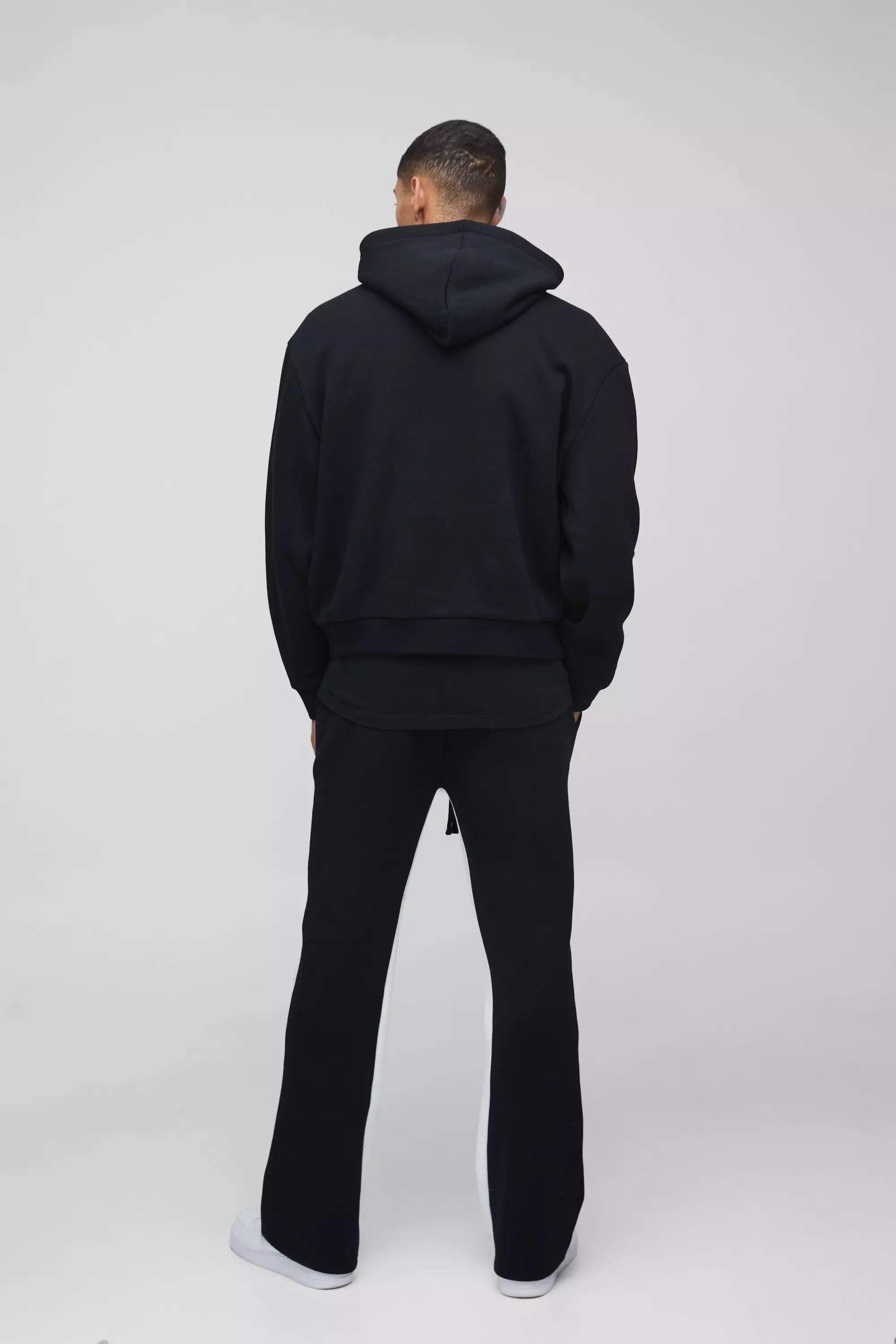 Oversized Boxy M Star Extended Drawcord Hooded Tracksuit