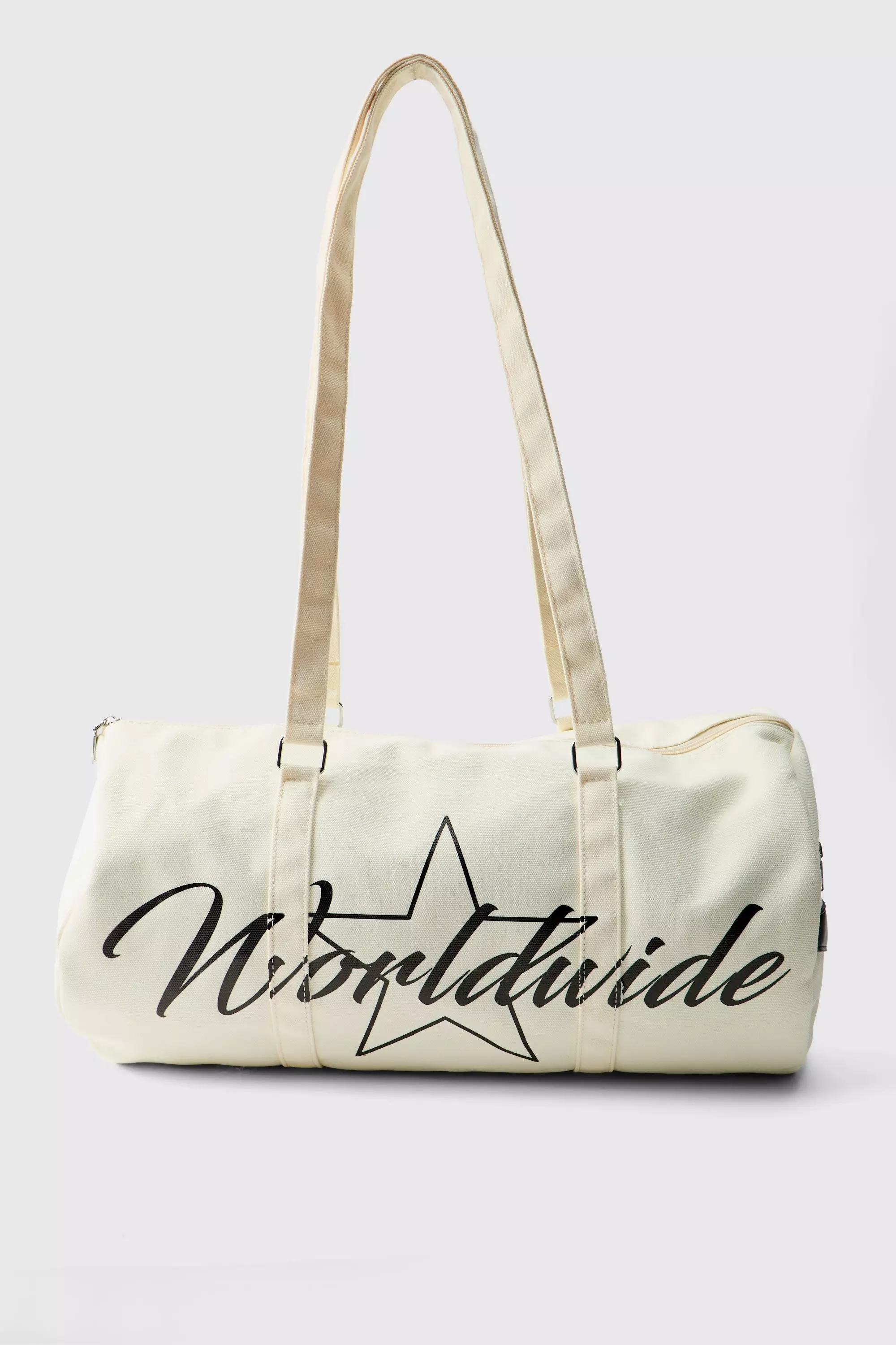 Canvas Rucksack mit Print, Black alternatives Bild