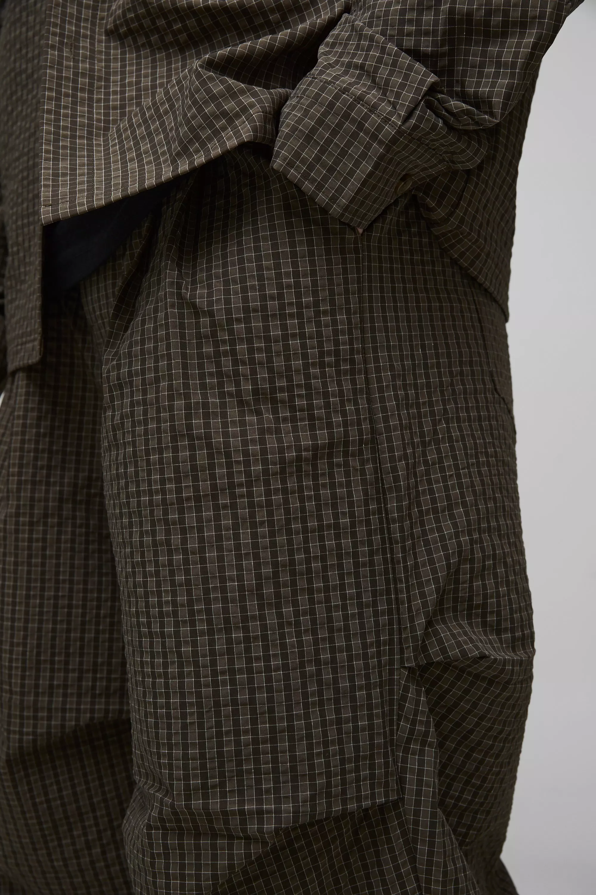 Tall - Pantalon baggy à carreaux, Charcoal autre image