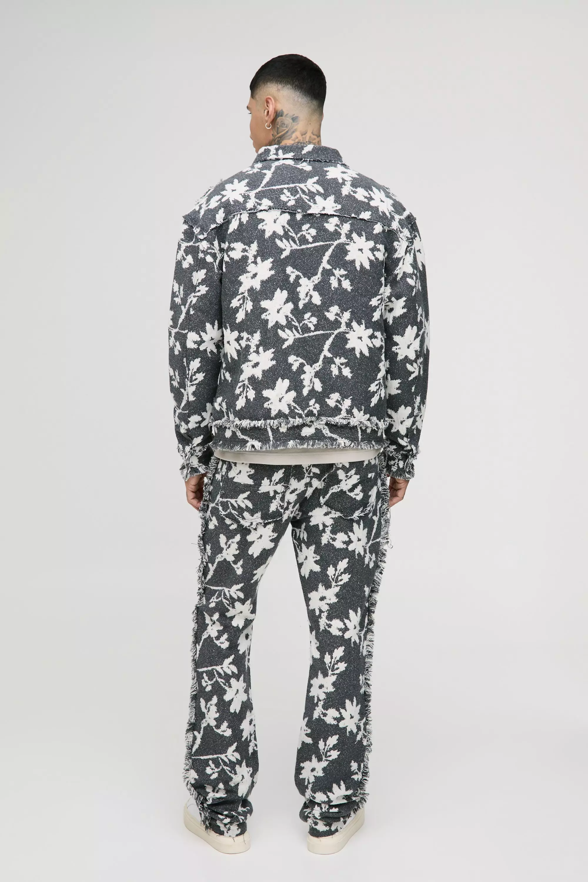 Tall - Surchemise oversize fleurie, Grey autre image