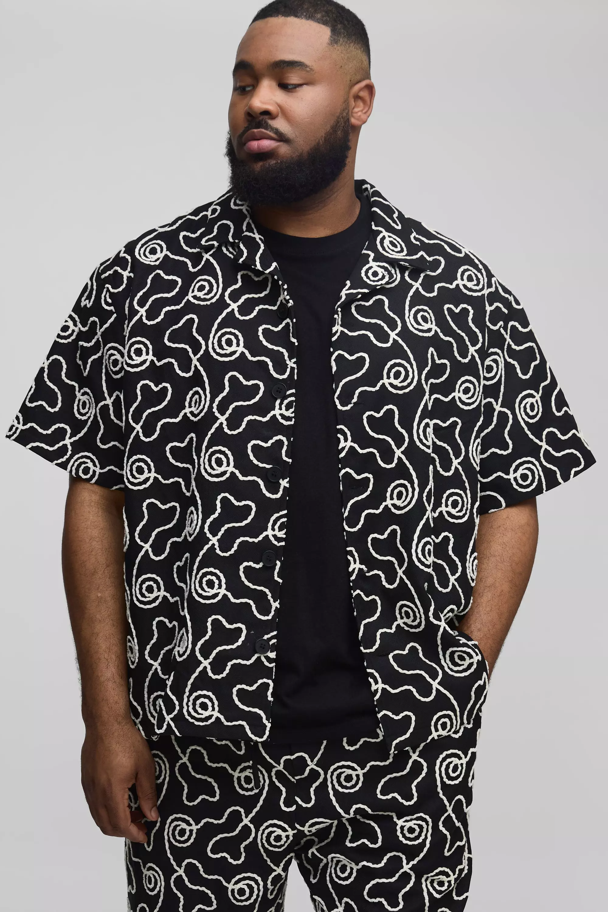 Grande taille - Chemise à broderie, Black autre image