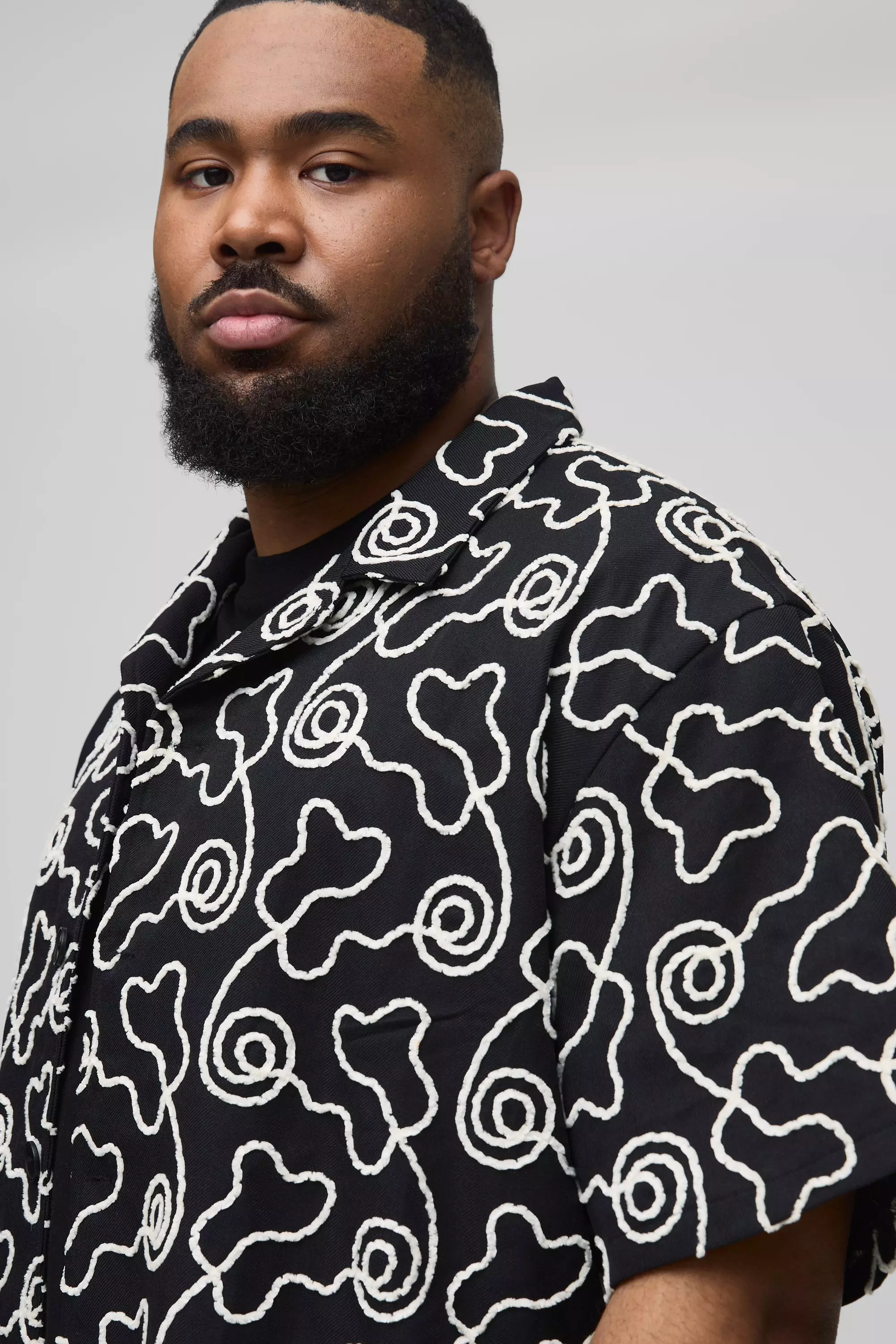 Grande taille - Chemise à broderie, Black autre image