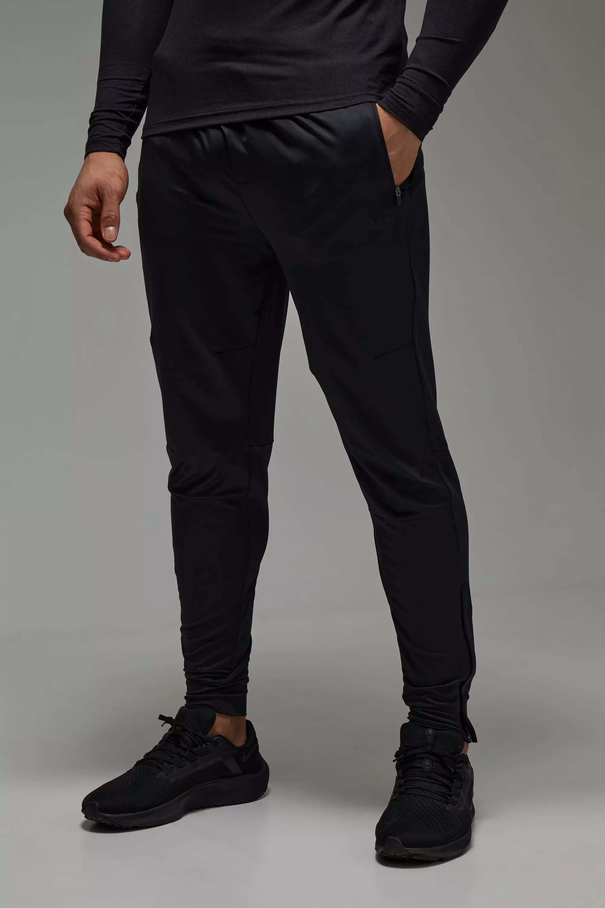 Jogging fuselé stretch zippé - MAN Active, Black autre image
