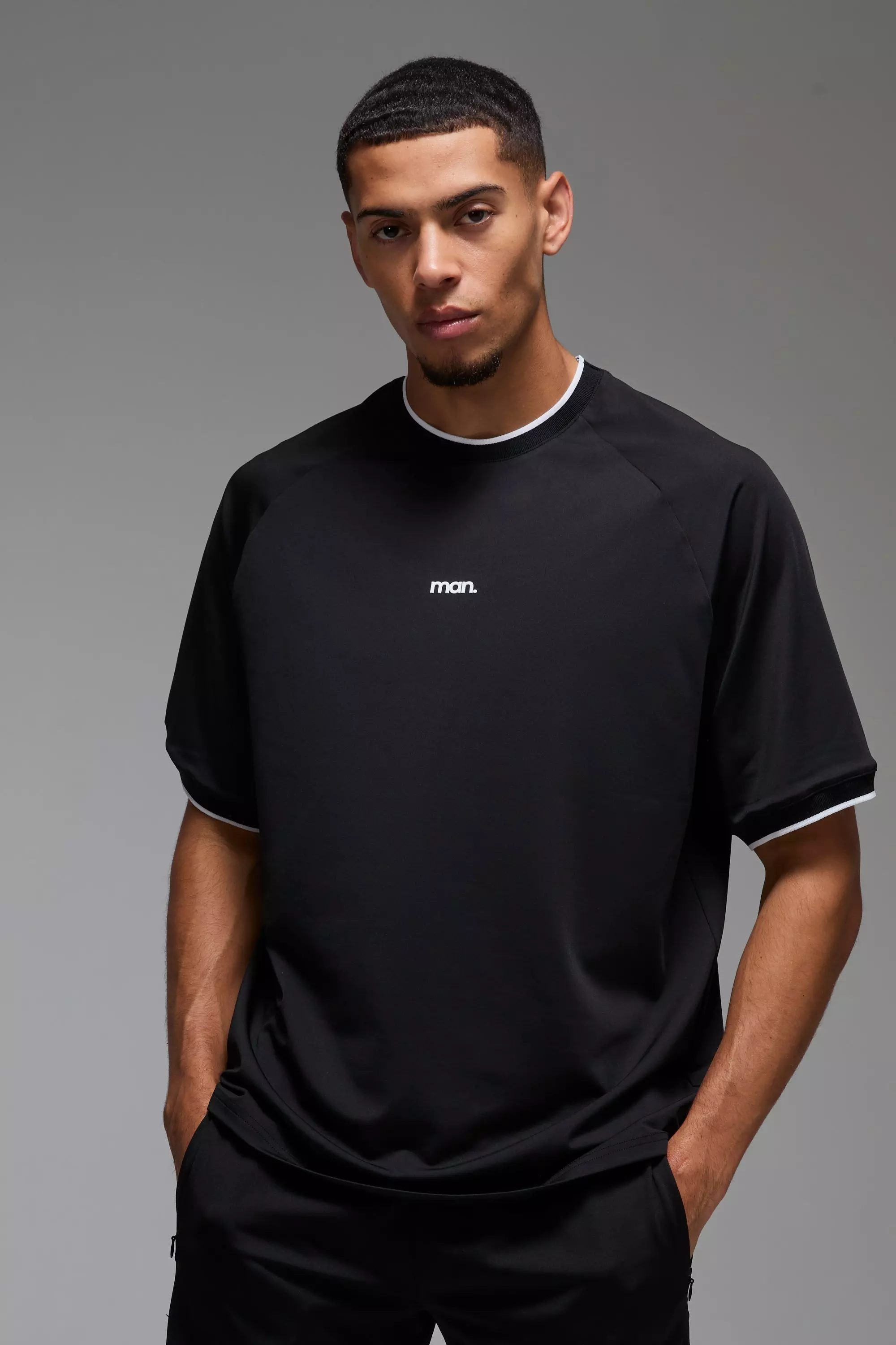 Black Man Sport Oversized Performance T-shirt alternative image