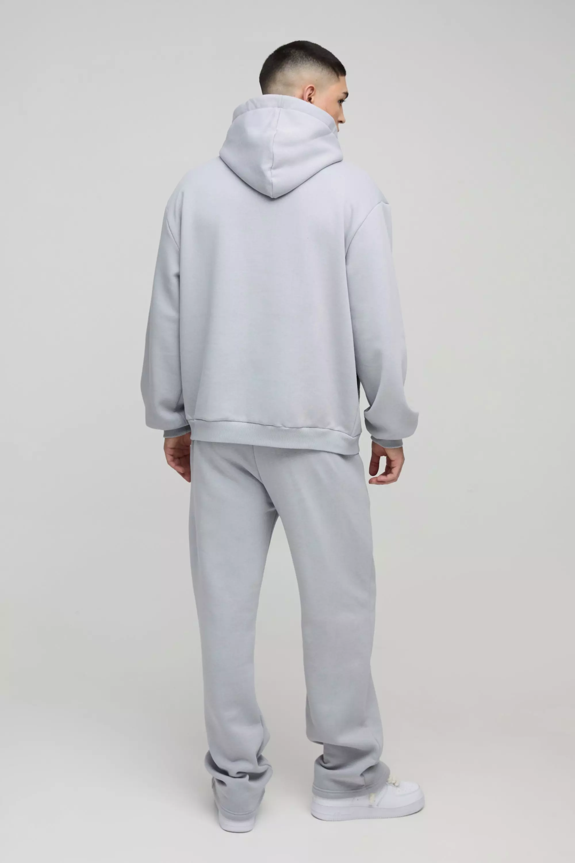 Grey Oversized Fit Homme Print Tracksuit alternative image