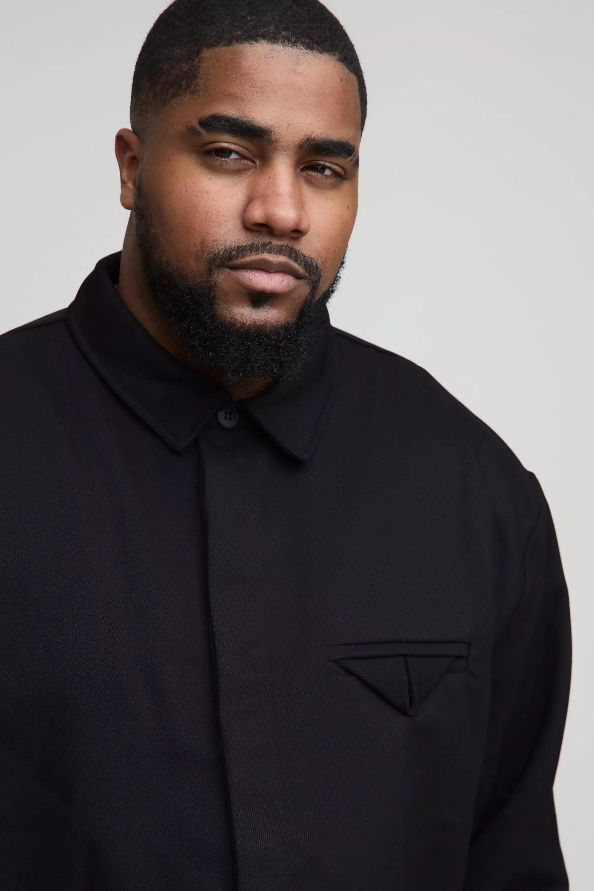 Grande taille - Surchemise en twill, Black autre image