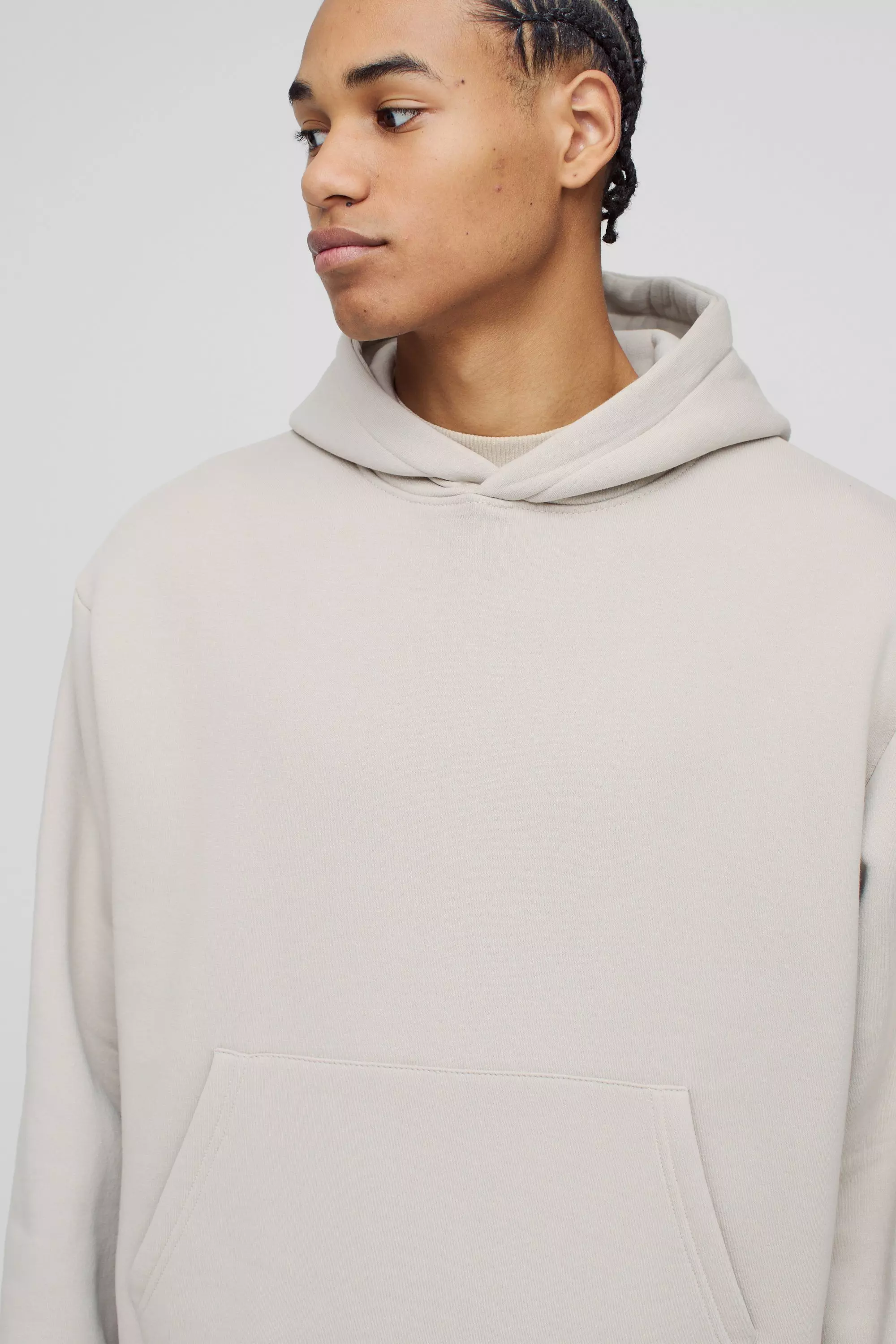 330GSM Basic Oversized Boxy Hoodie | boohooMAN USA