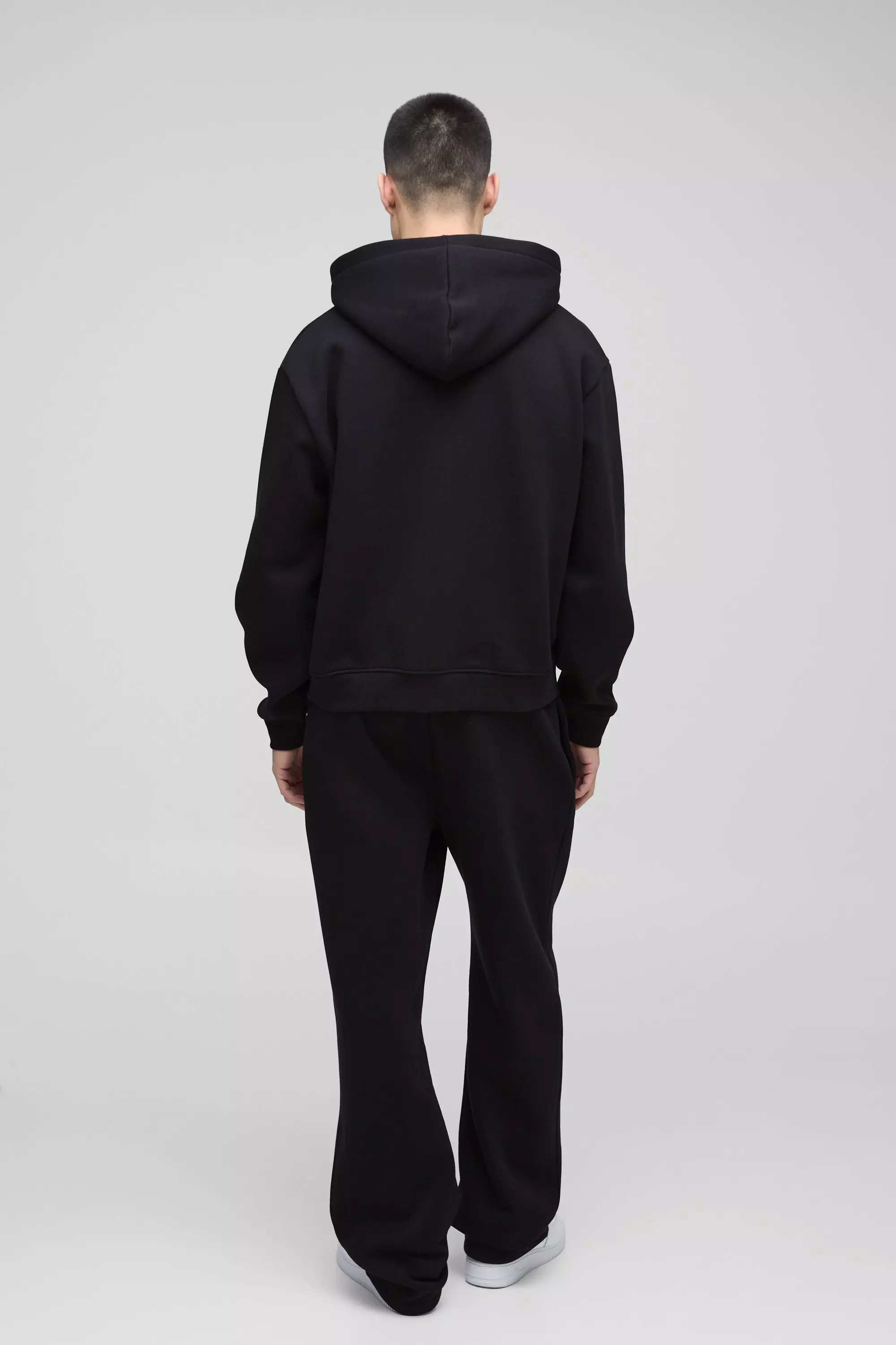 Sweat à capuche oversize zippé épais, Black autre image