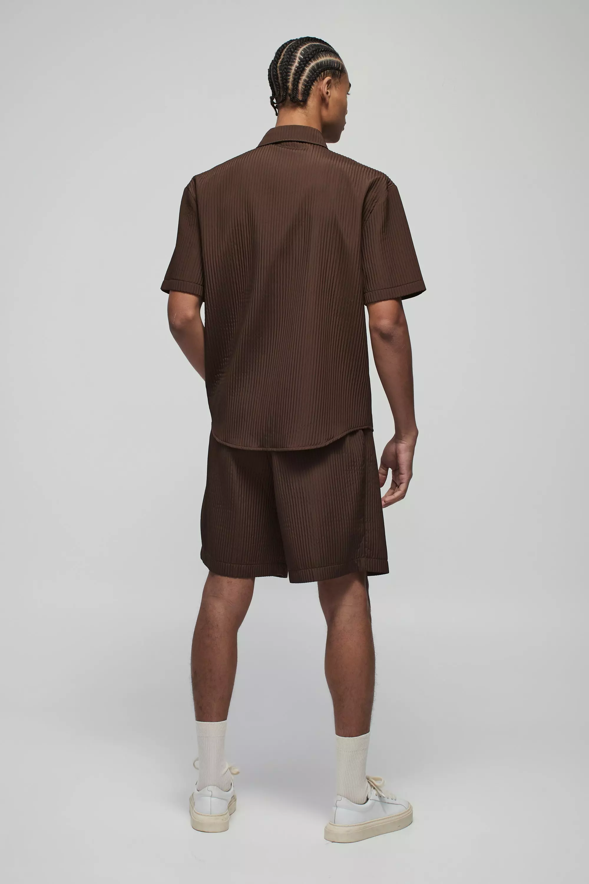 Chemise oversize technique à poches cargo, Chocolate autre image
