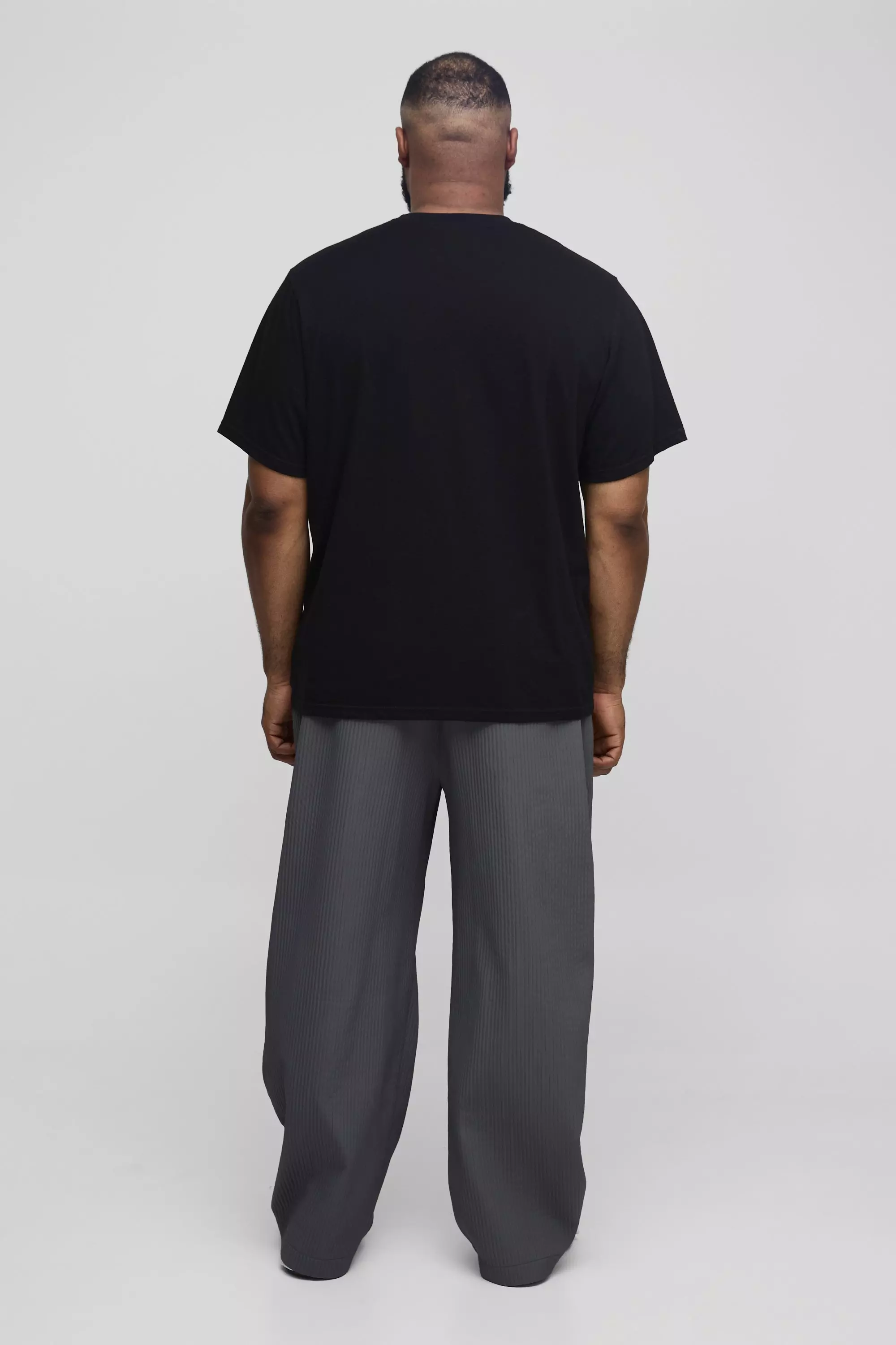 Grande taille - Pantalon technique plissé, Charcoal autre image
