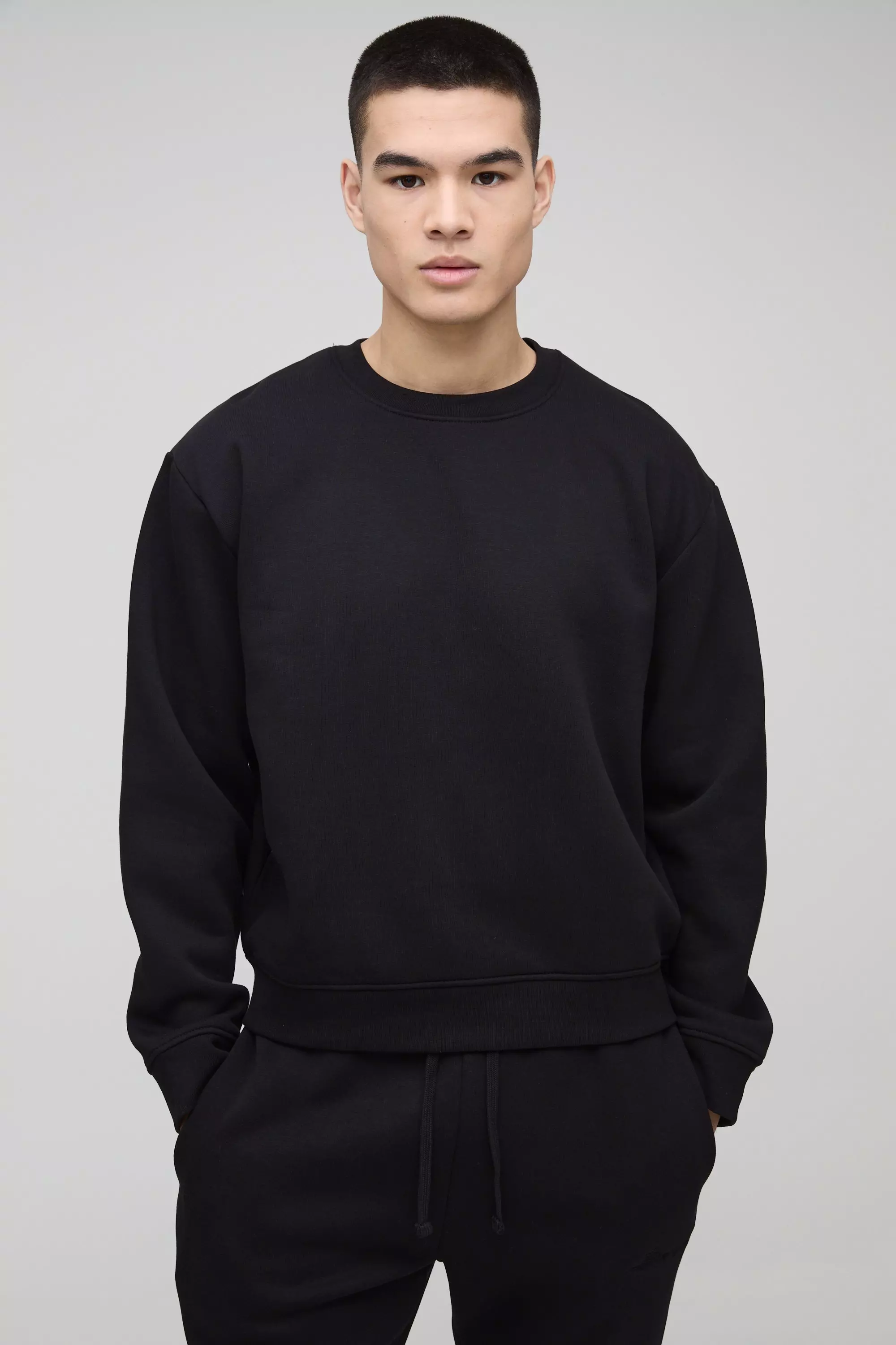 Kastiges 330GSM Oversize Basic Sweatshirt, Black alternatives Bild