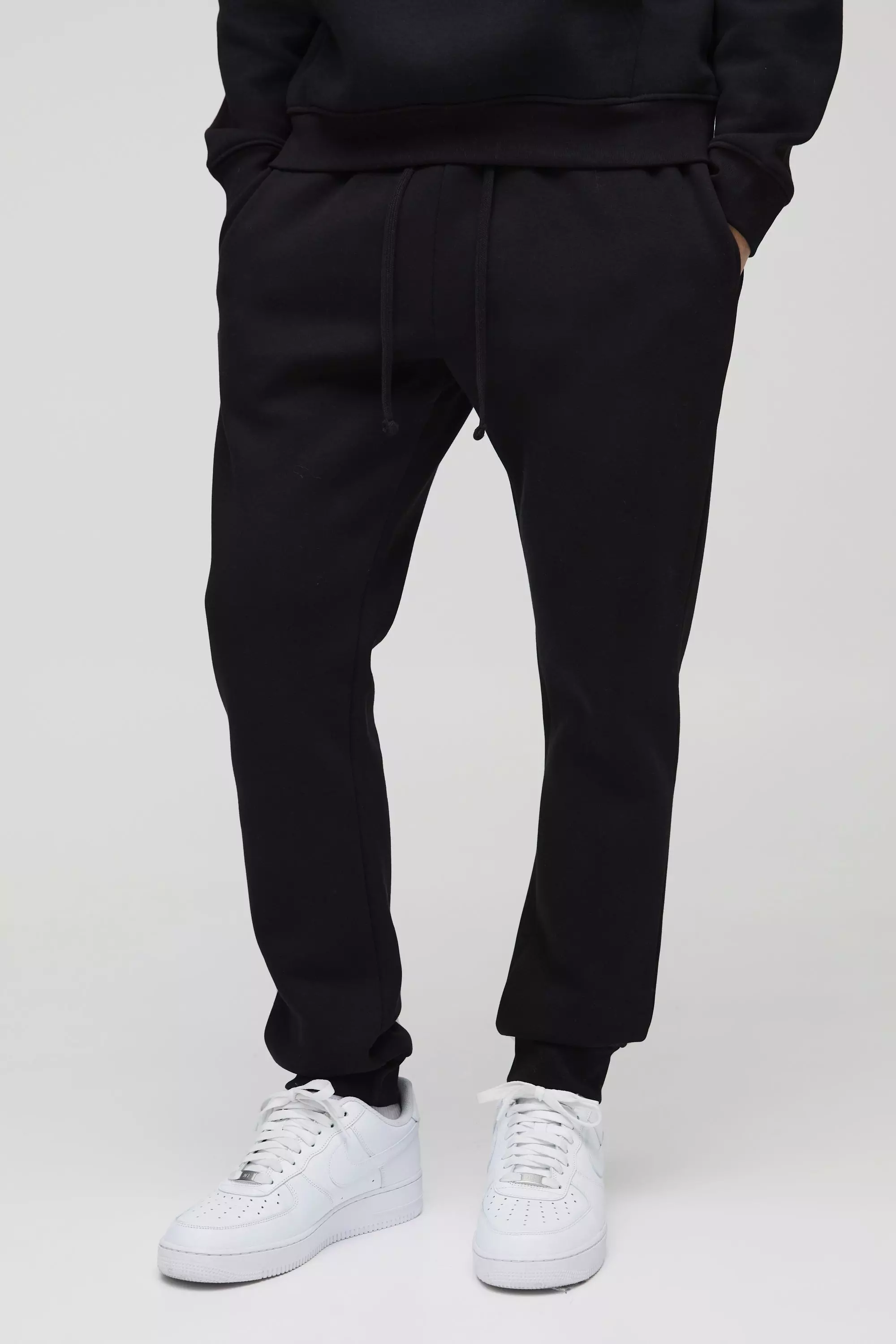 330gsm Slim-Fit Basic Jogginghose, Black alternatives Bild