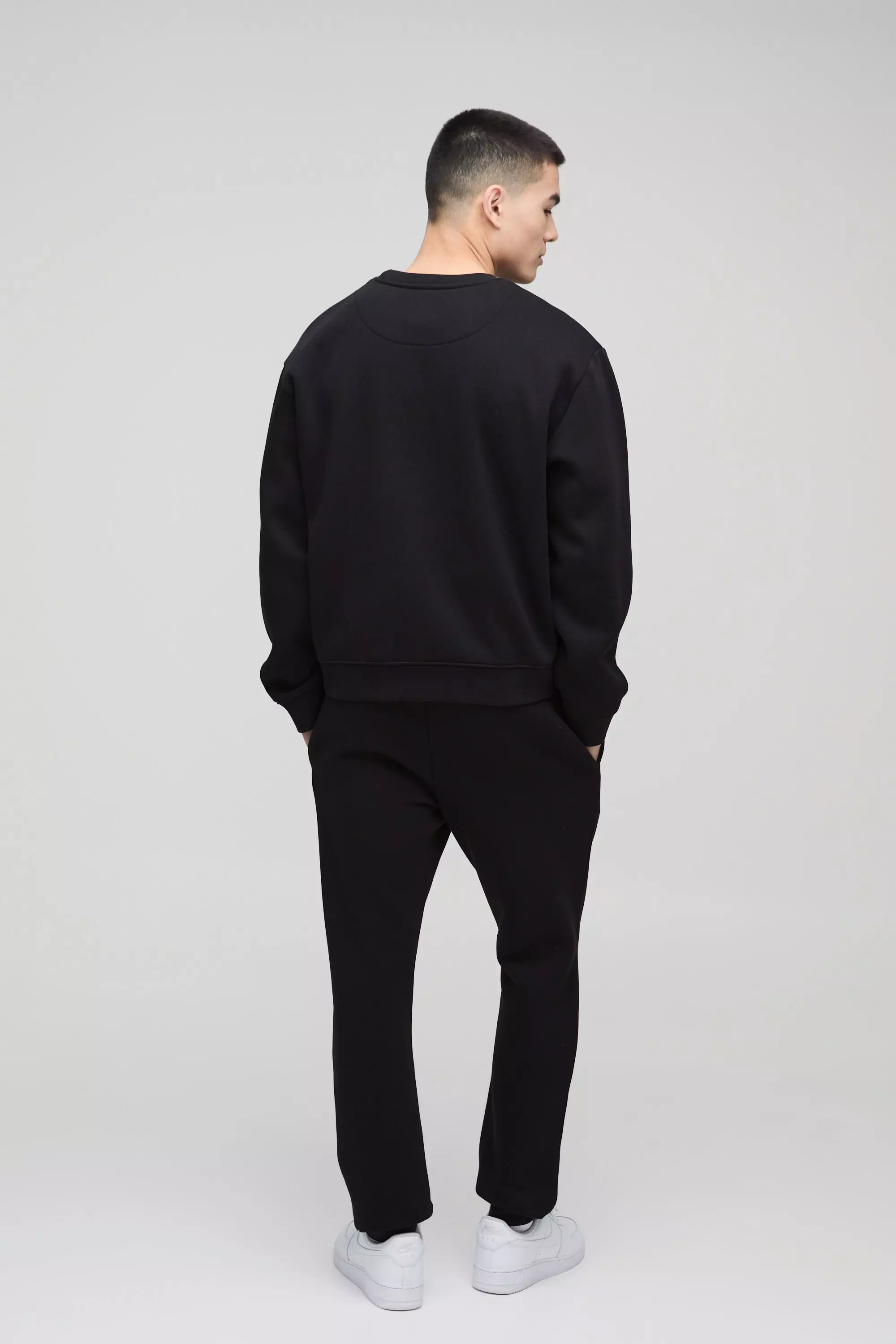 Black 330GSM Slim Fit BM Signature Jogger alternative image