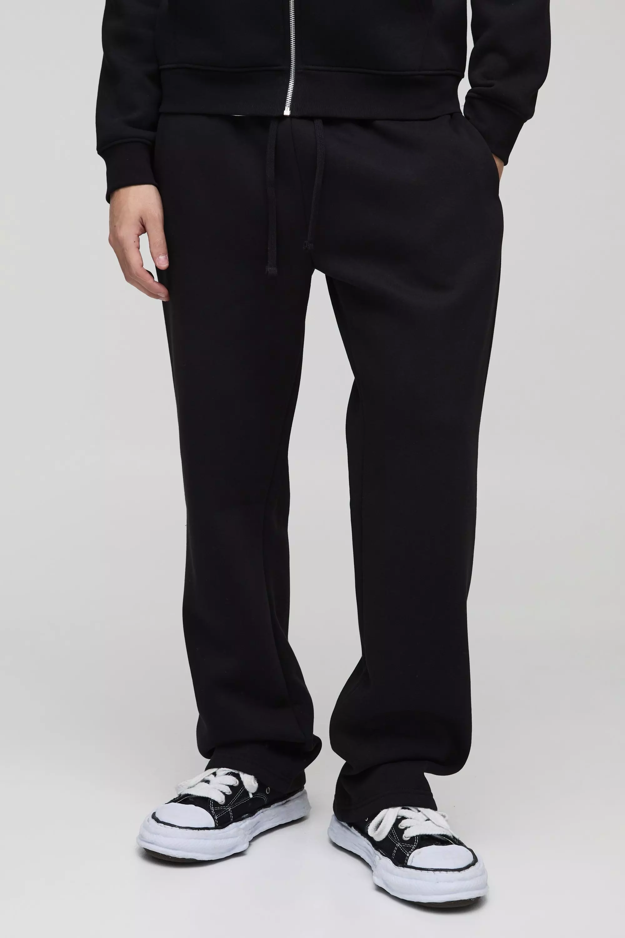Black Baggy Basic 330GSM Joggingbroek alternatieve afbeelding