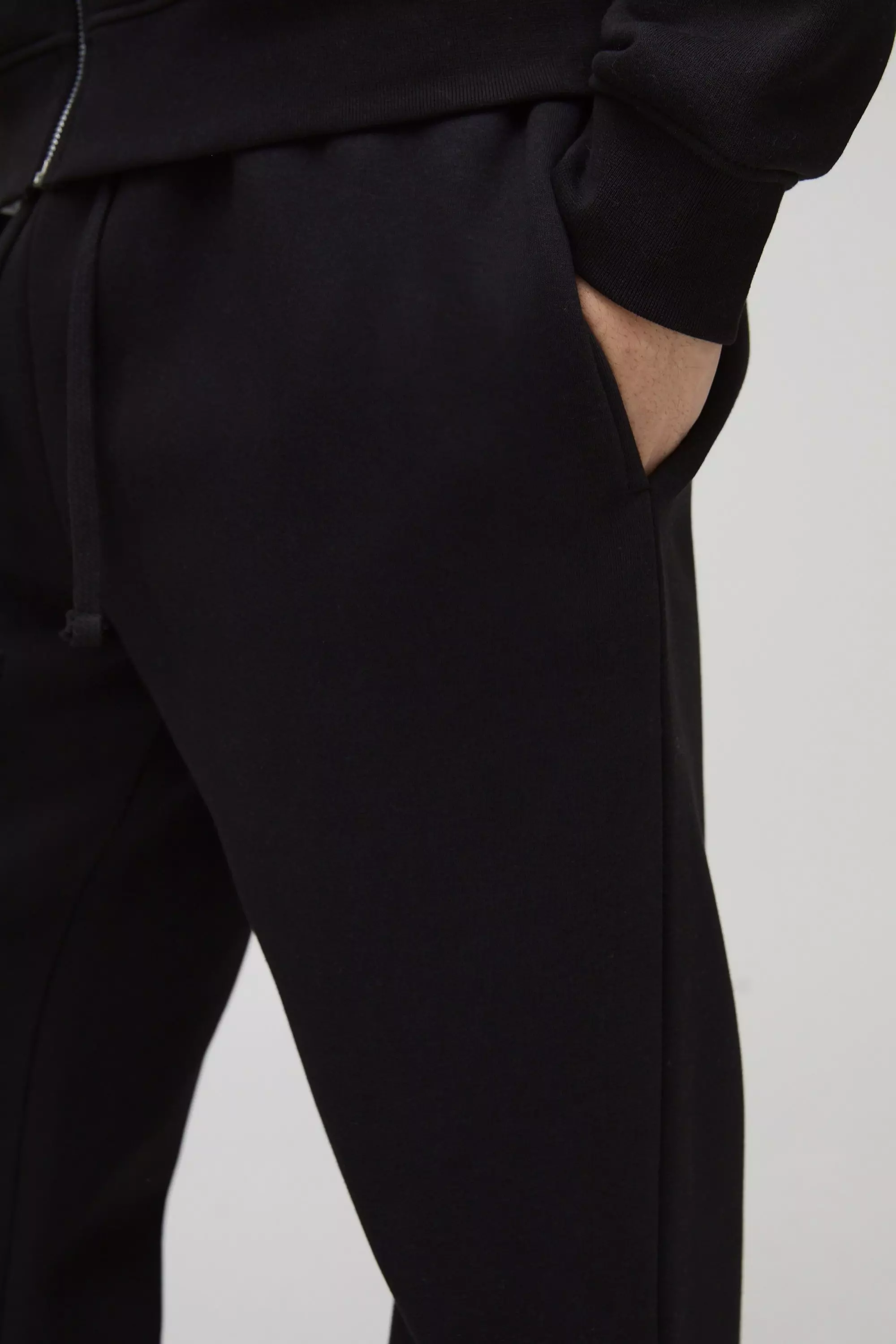 Black Baggy Basic 330GSM Joggingbroek alternatieve afbeelding