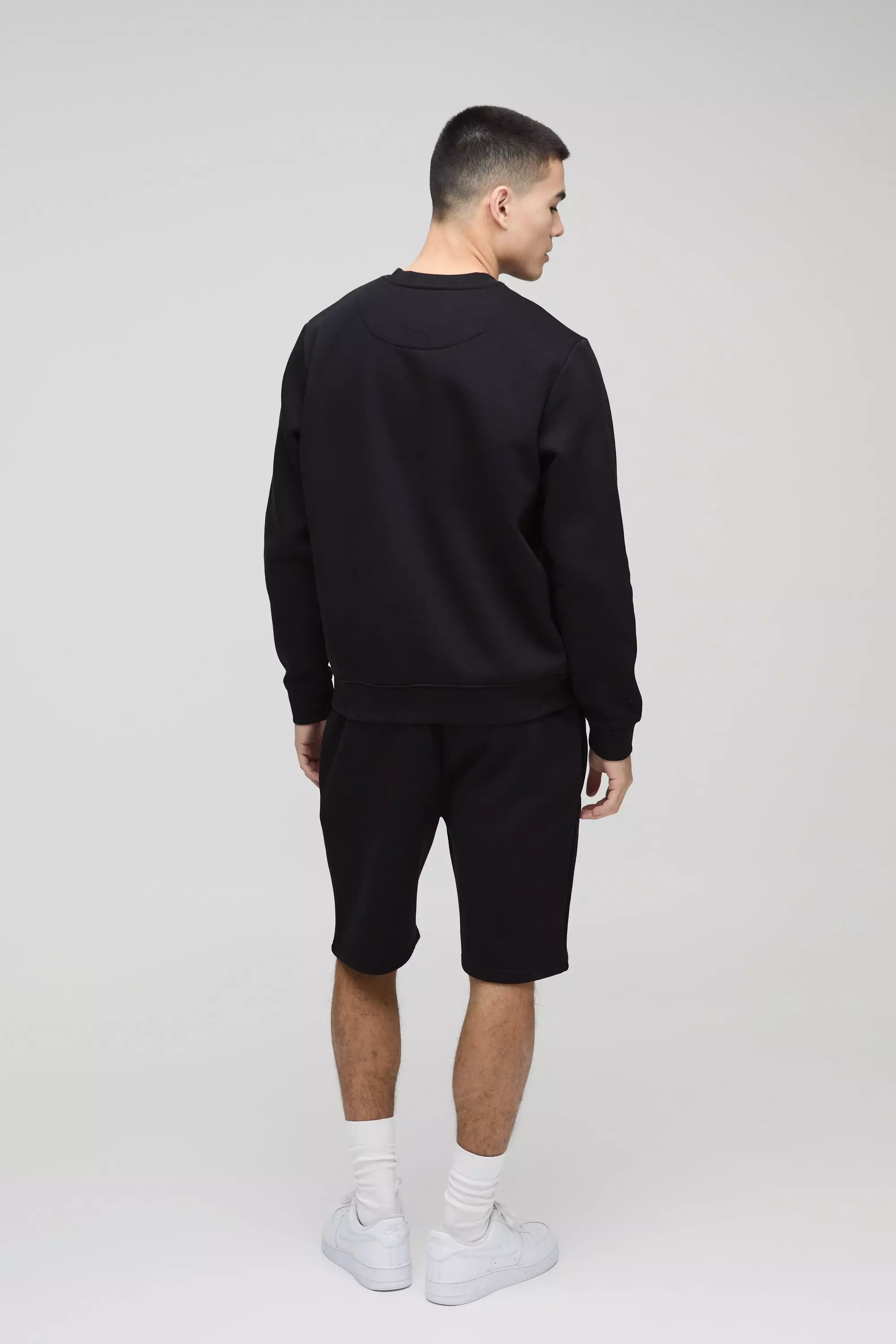Pantaloncini Basic Comodi Di Media Lunghezza, Black immagine alternativa