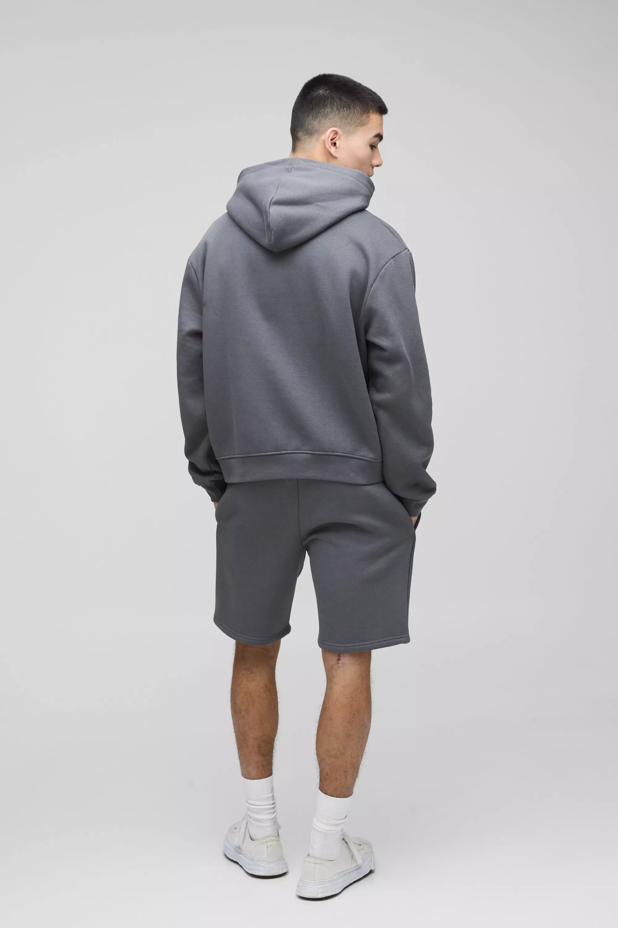 Short large mi-long pour homme, Charcoal autre image
