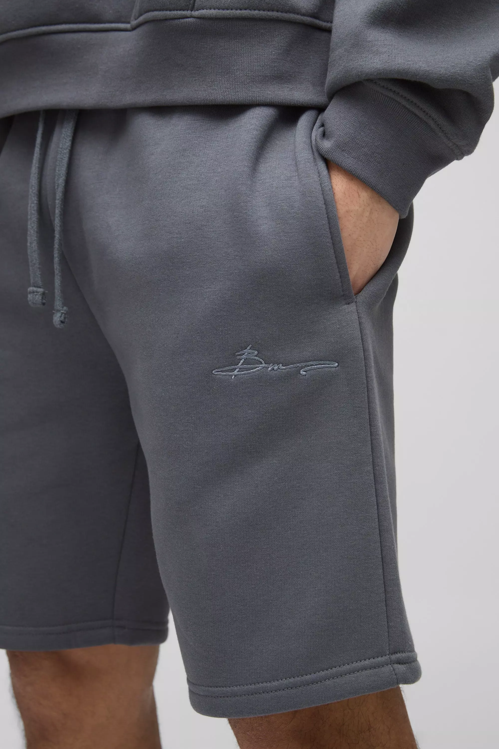 Short large mi-long pour homme, Charcoal autre image